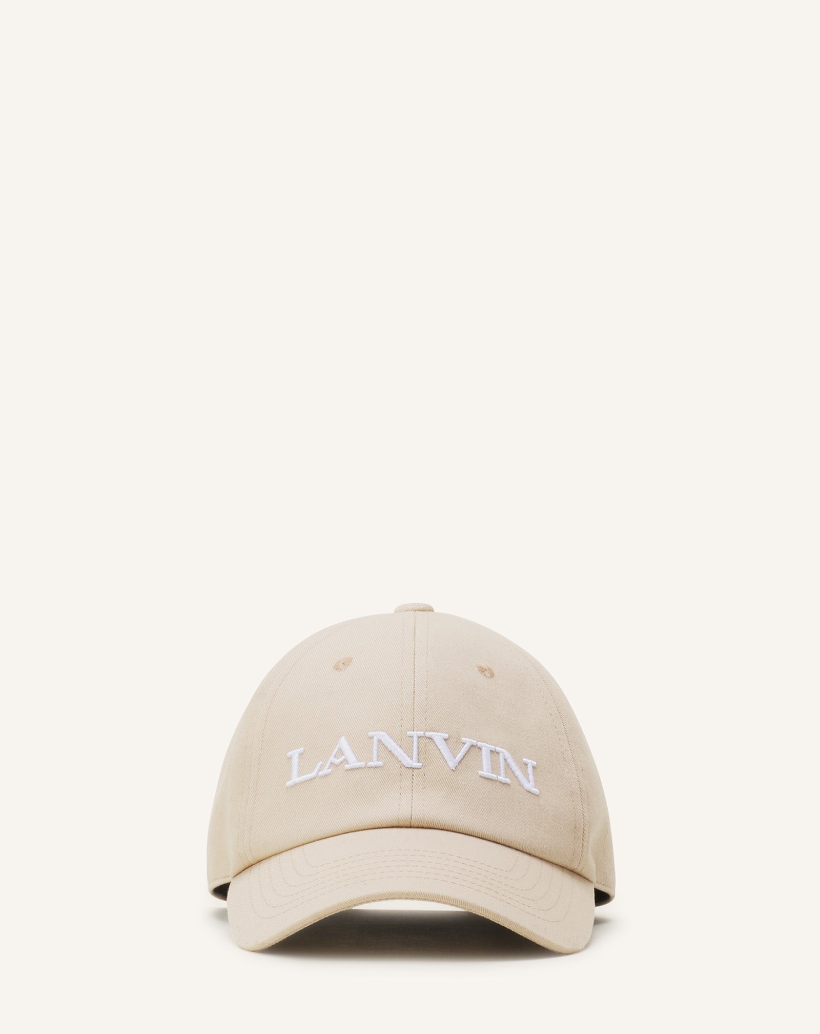 BEIGE LANVIN COTTON CAP