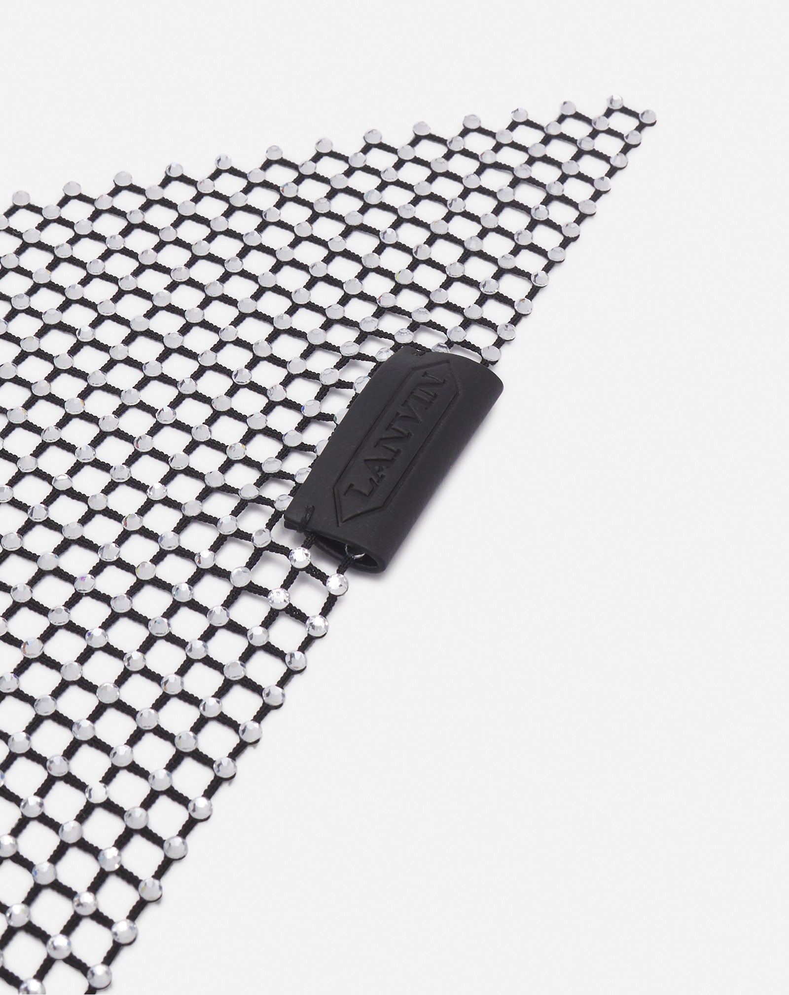 RESILLE MESH CHOKER WITH RHINESTONES