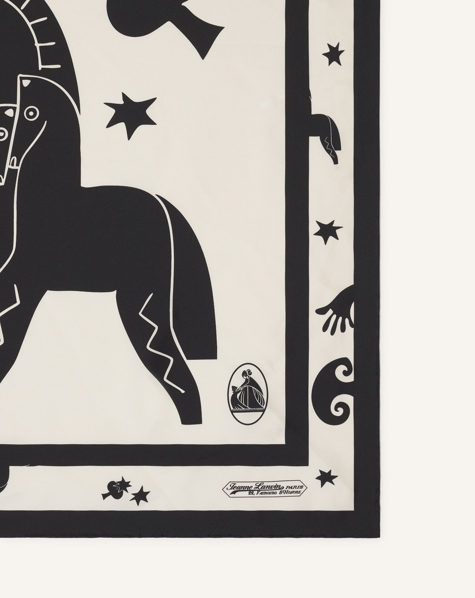 LUNAR YEAR PRINT SILK SCARF