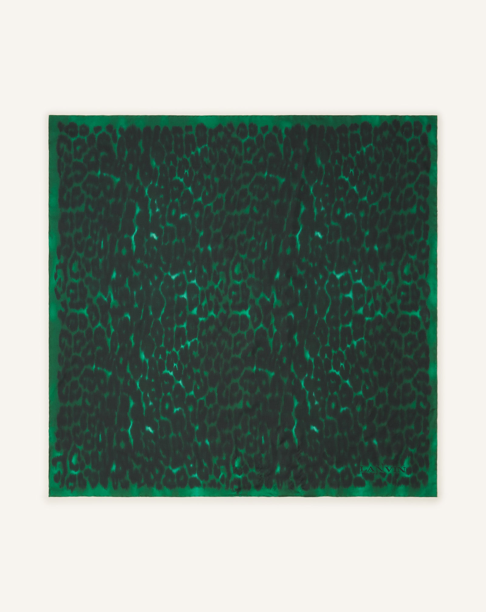 LEOPARD PRINT SILK SCARF