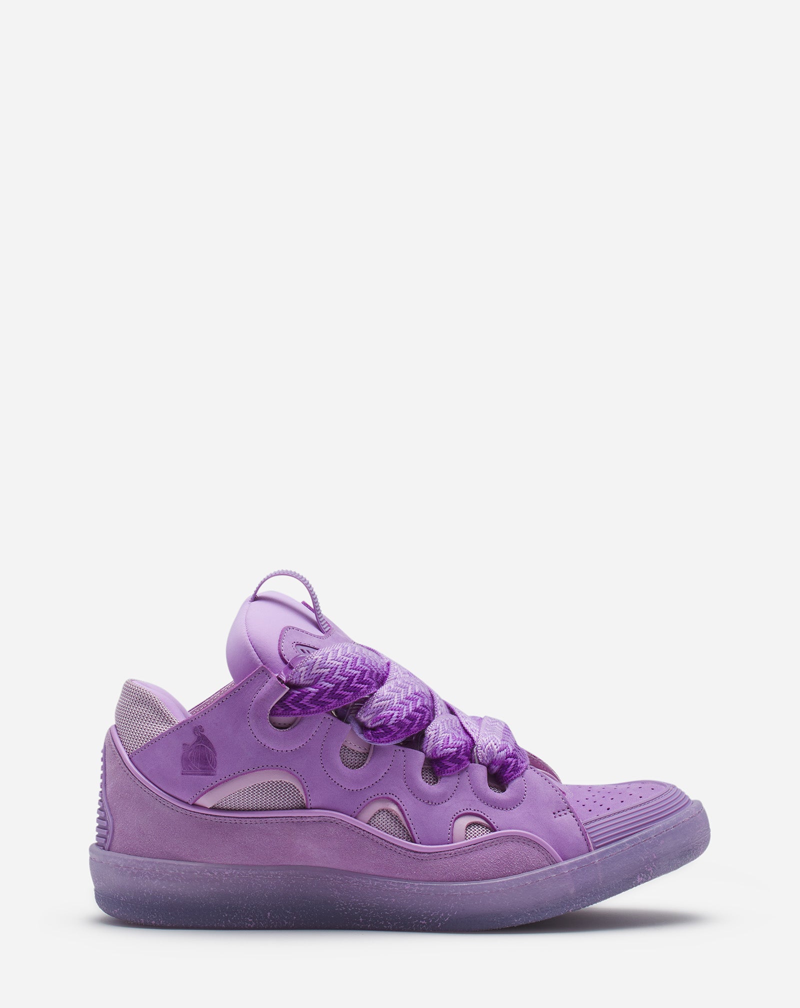LEATHER CURB SNEAKERS