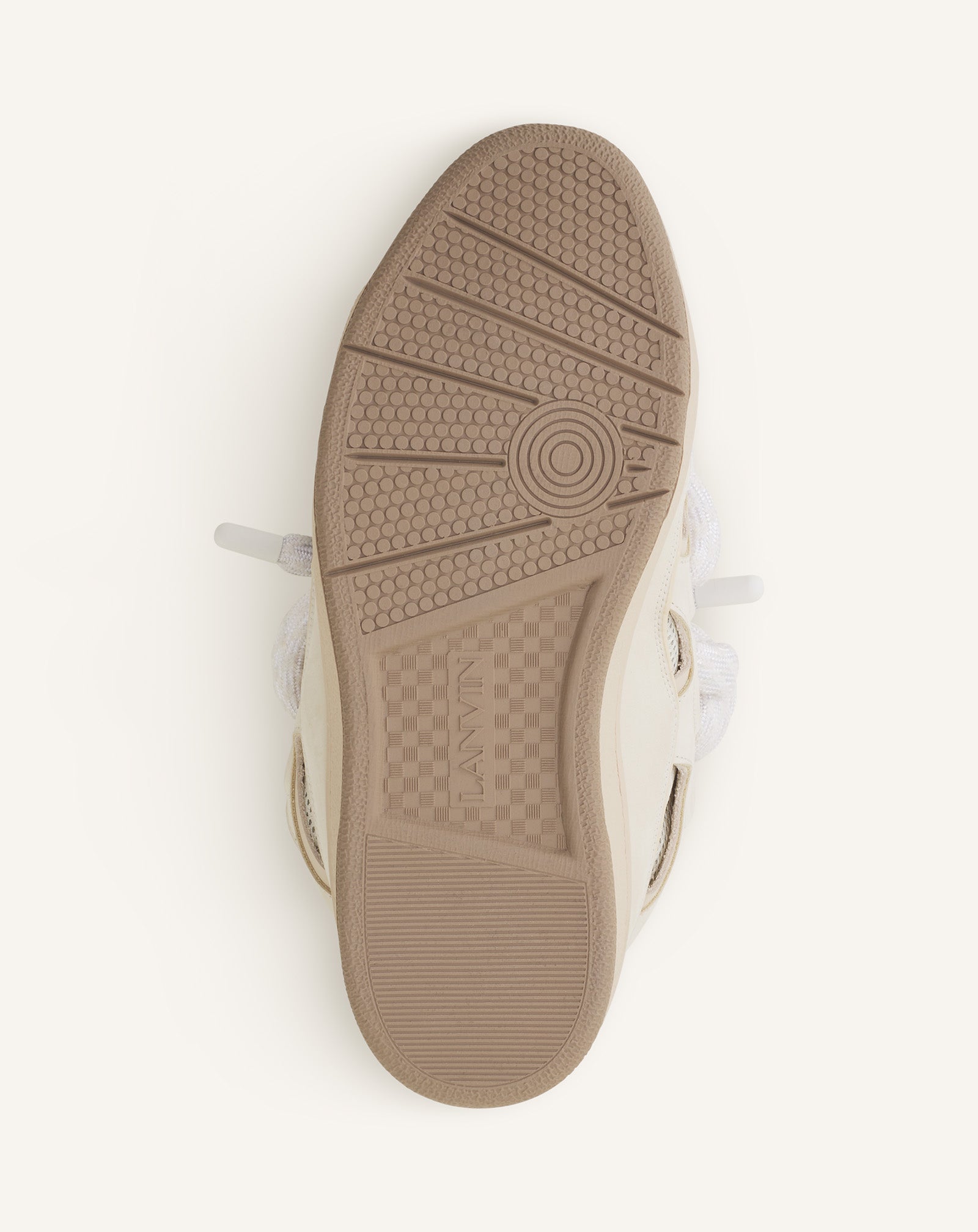 CURB SNEAKERS IN LEATHER WITH SNAKE LACES