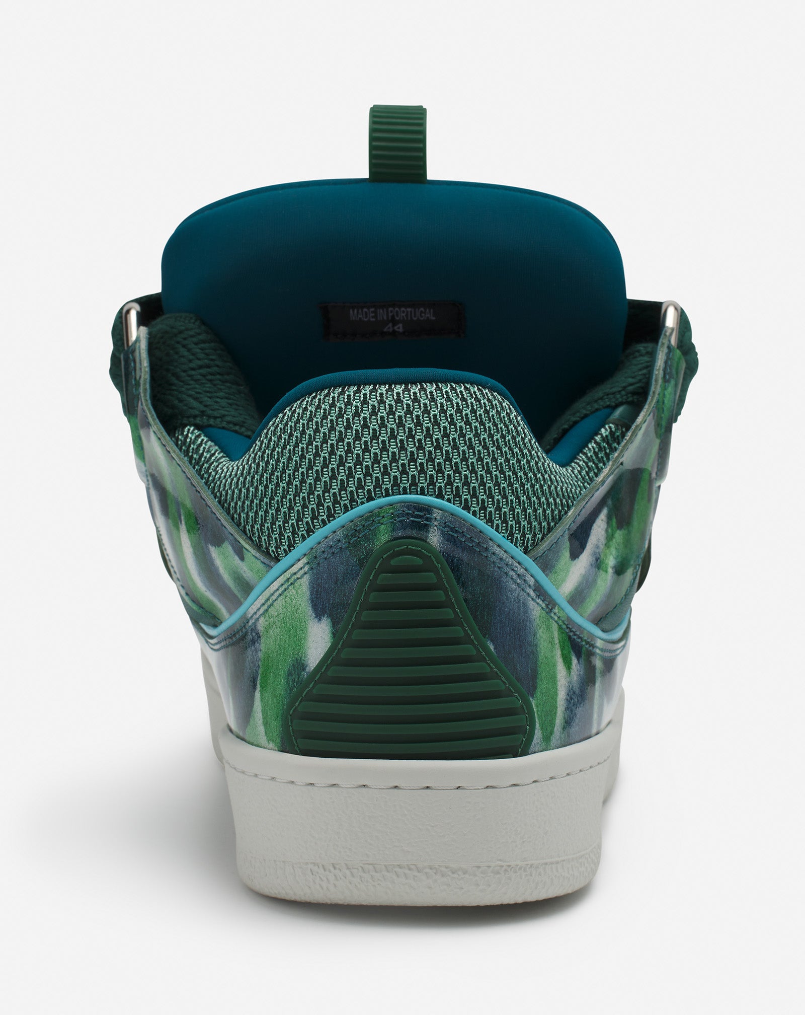 CURB LEATHER SNEAKERS WITH SPARKLES
