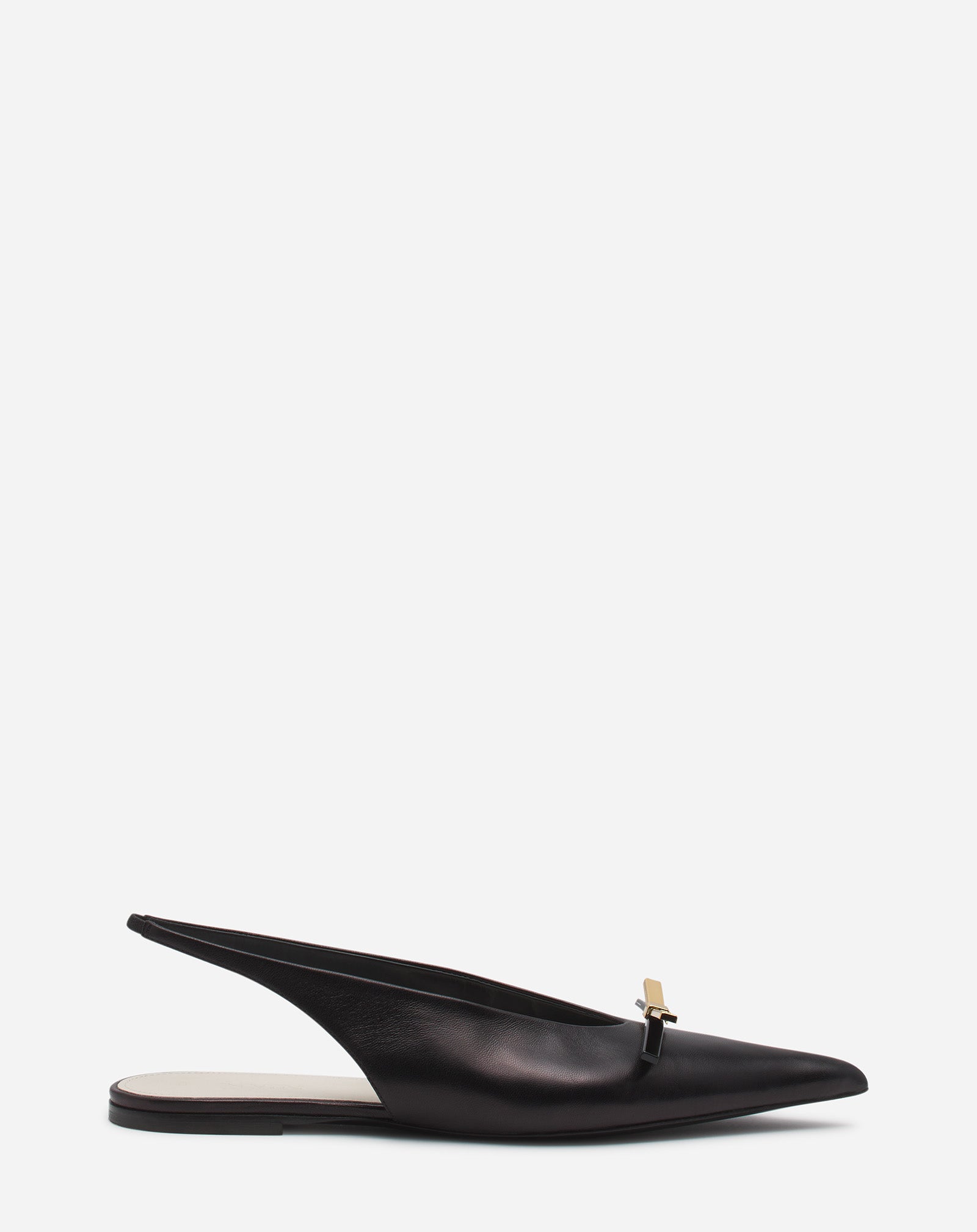 LANVIN BOW LEATHER SLINGBACK