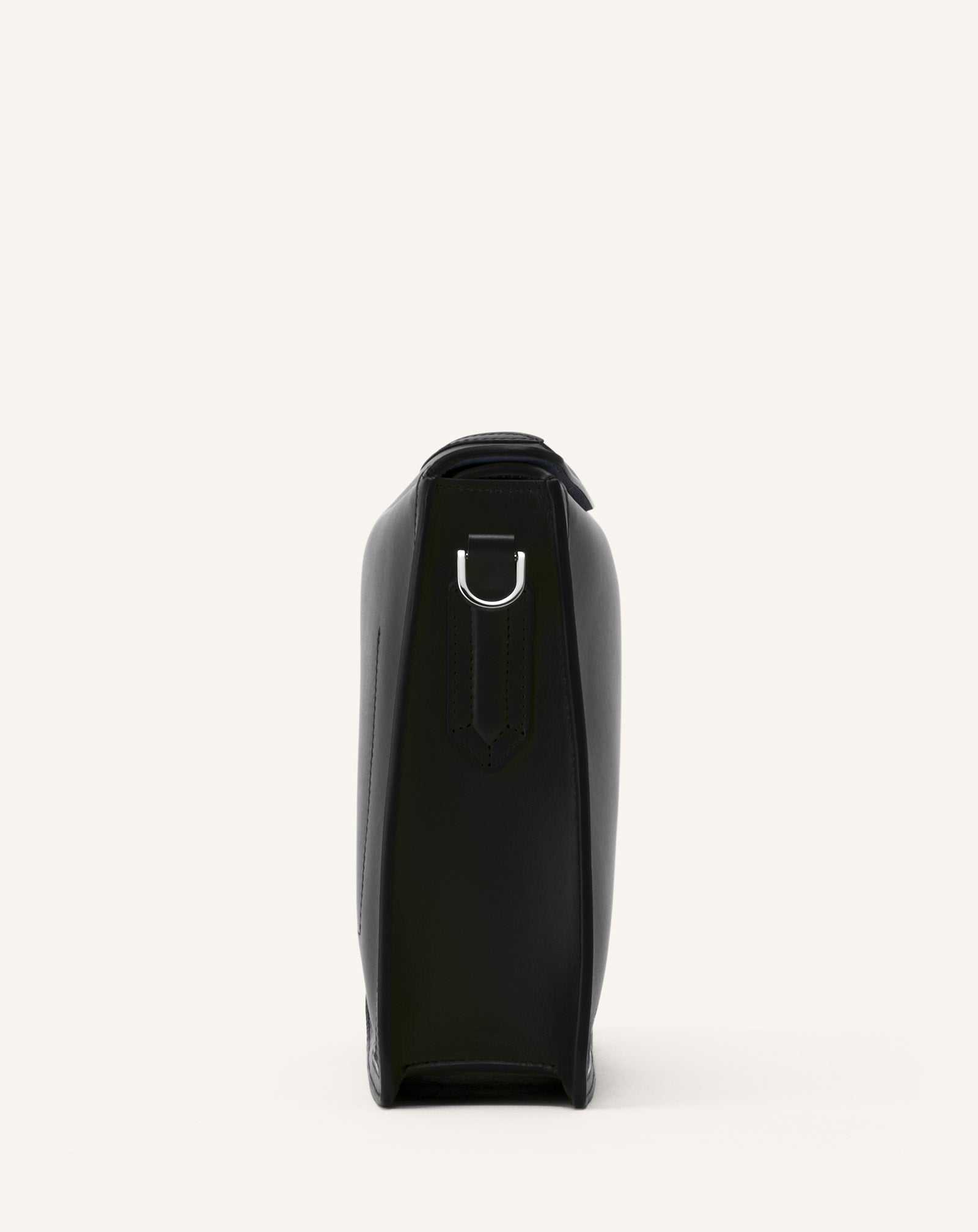 COMPAGNON ASYMMETRICAL LEATHER CLUTCH BAG