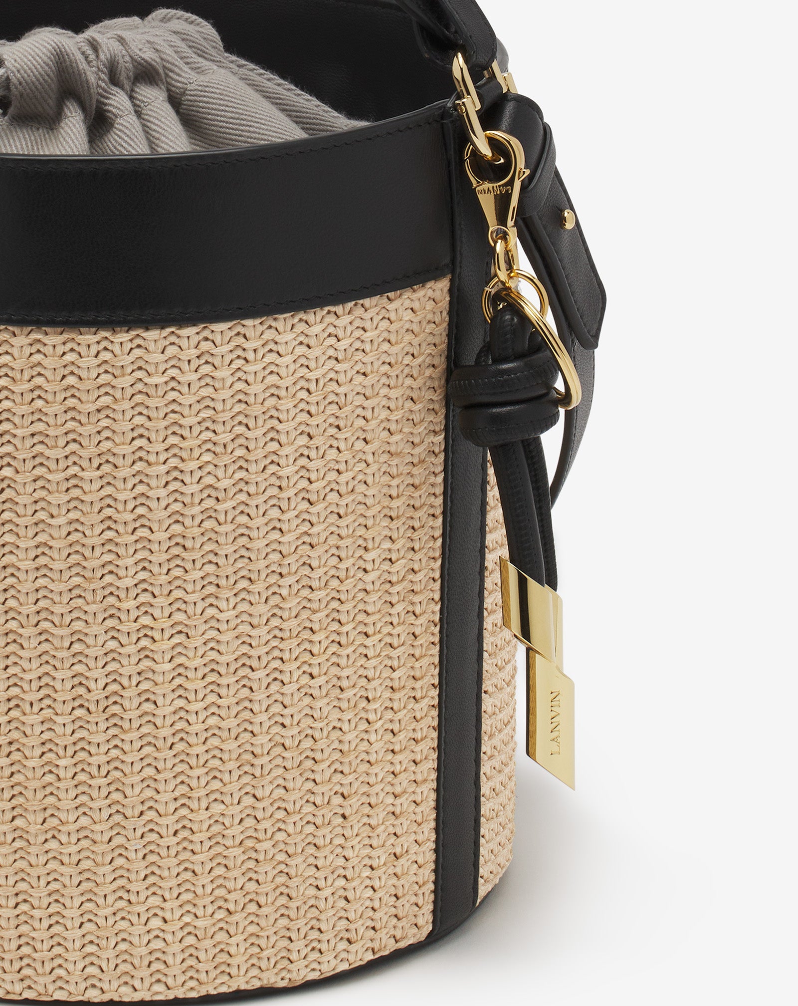 SÉQUENCE RAFFIA BUCKET BAG
