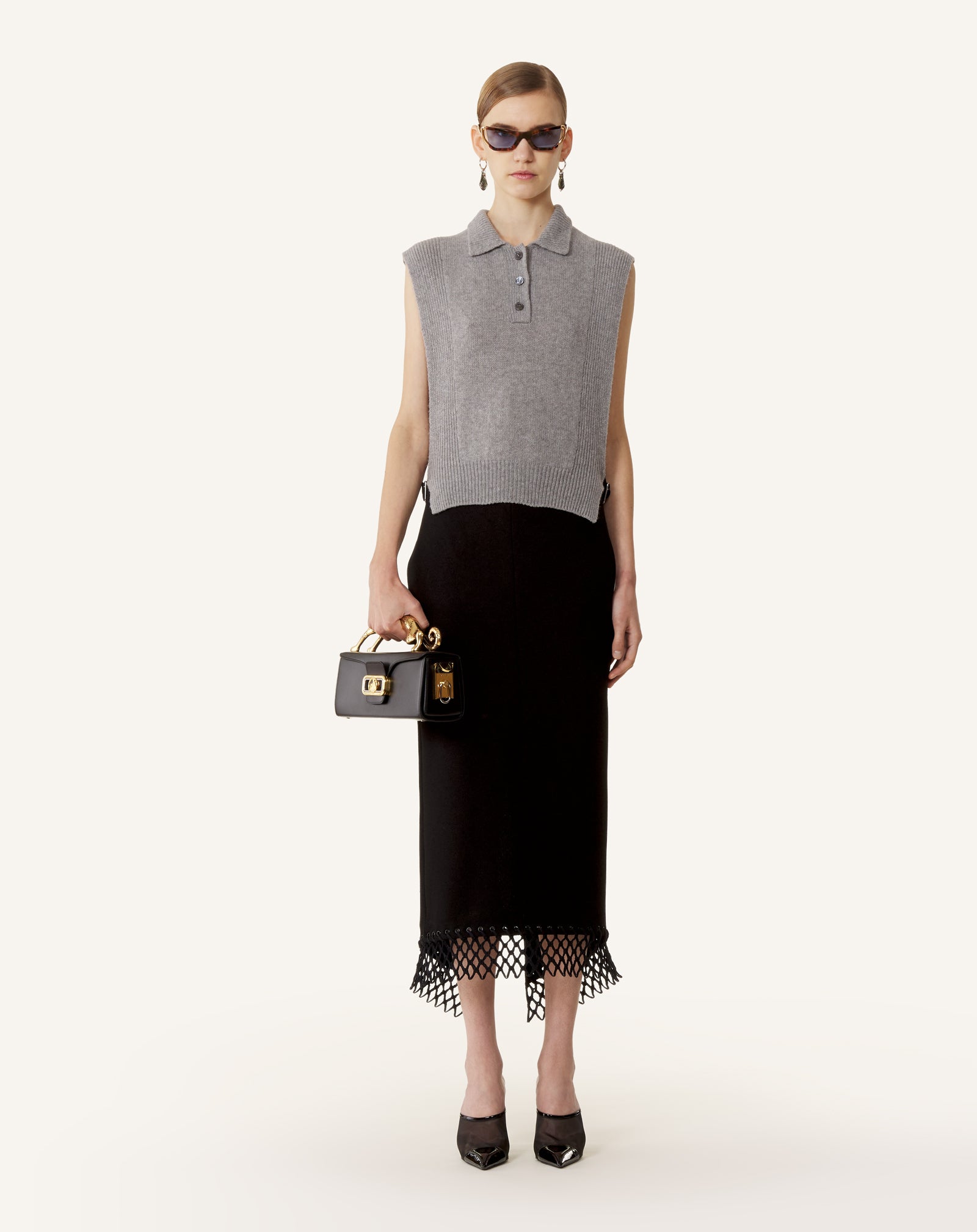 PENCIL CAT LEATHER BAG