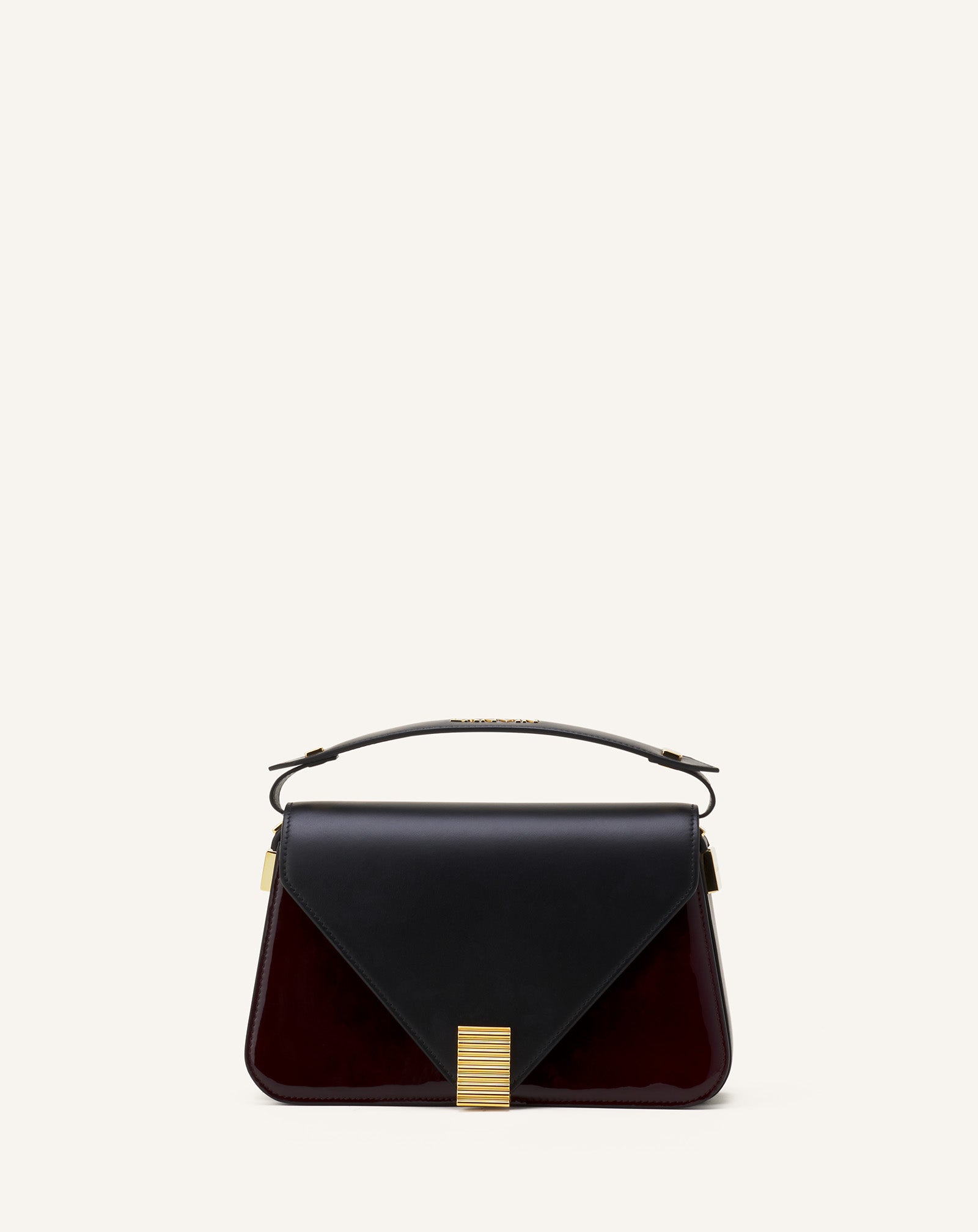 BLACK CONCERTO ARPEGE PATENT LEATHER BAG