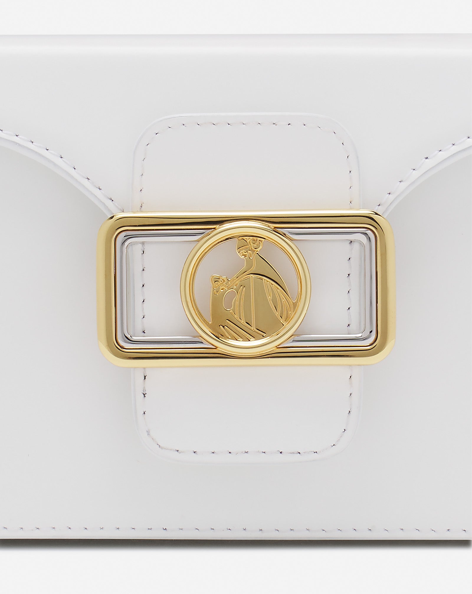 PENCIL CAT BAG IN LEATHER AND RHINESTONES