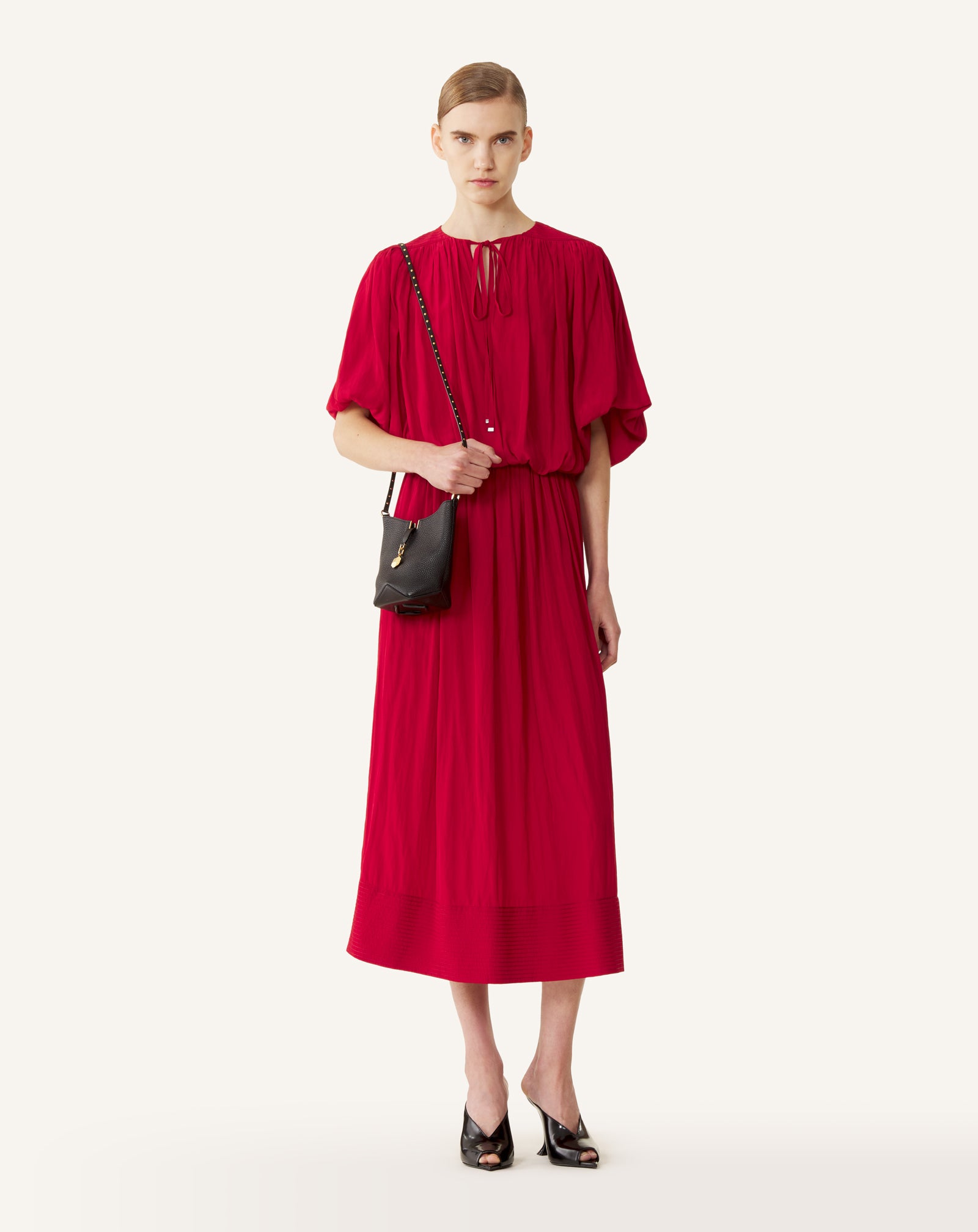 CATCH NANO BY LANVIN LEATHER BUCKET BAG