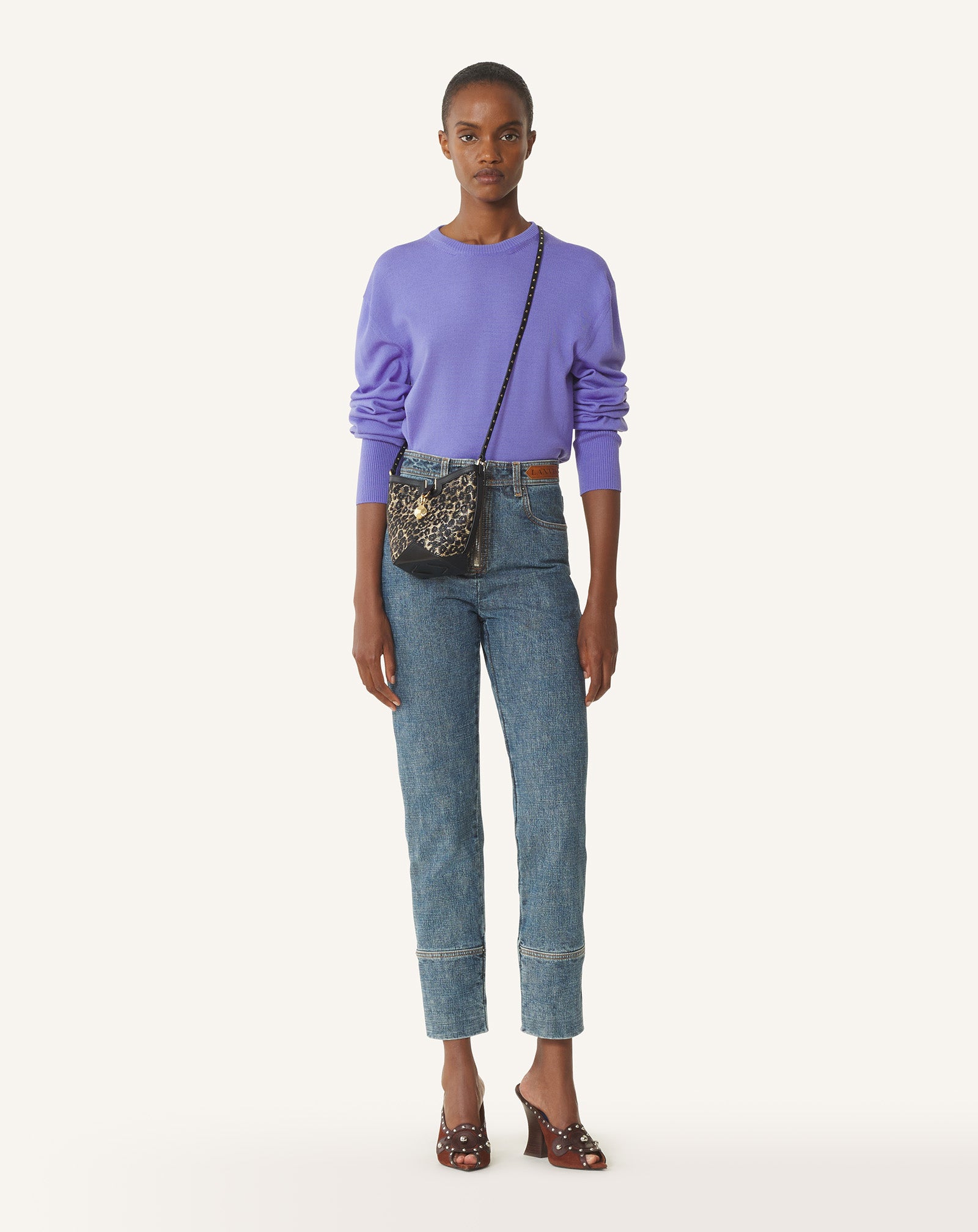 CATCH NANO BY LANVIN BUCKET BAG IN RAFFIA