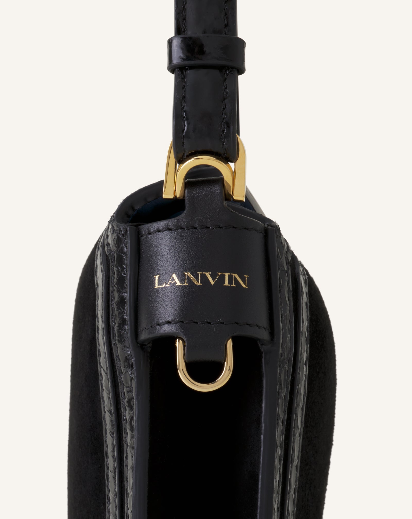 COMPAGNON SMALL ASYMMETRICAL BAG WITH A PYTHON FINISH