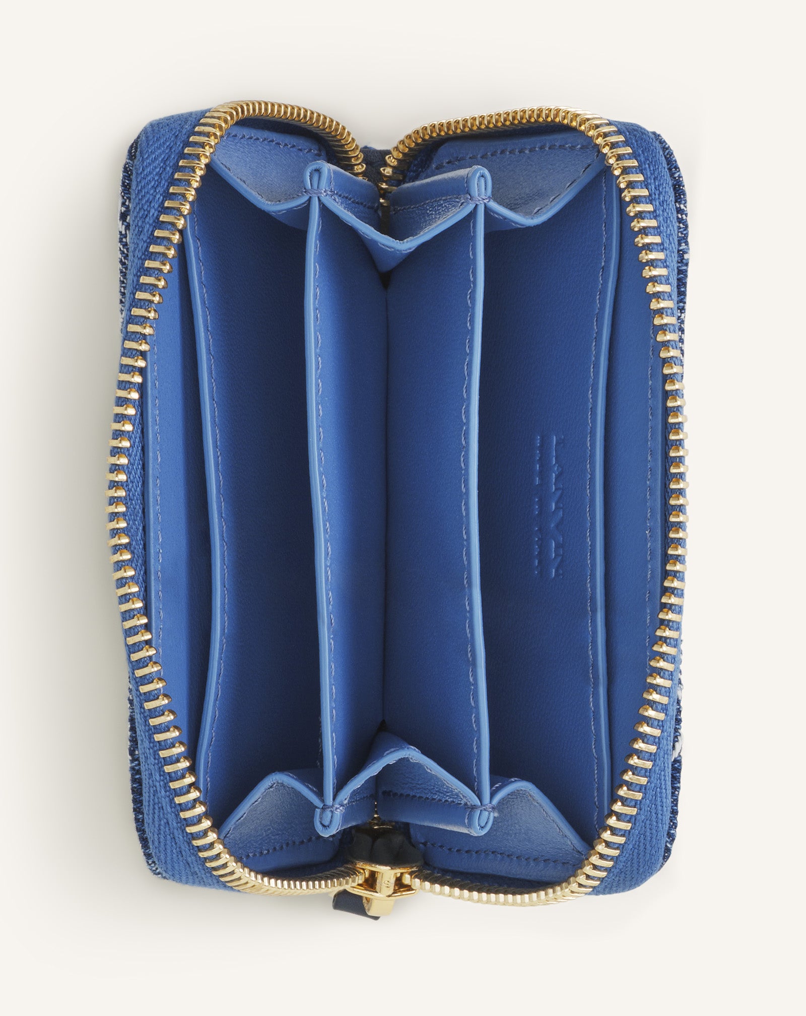 BLUE LUNAR YEAR ZIPPED CARDHOLDER IN DENIM