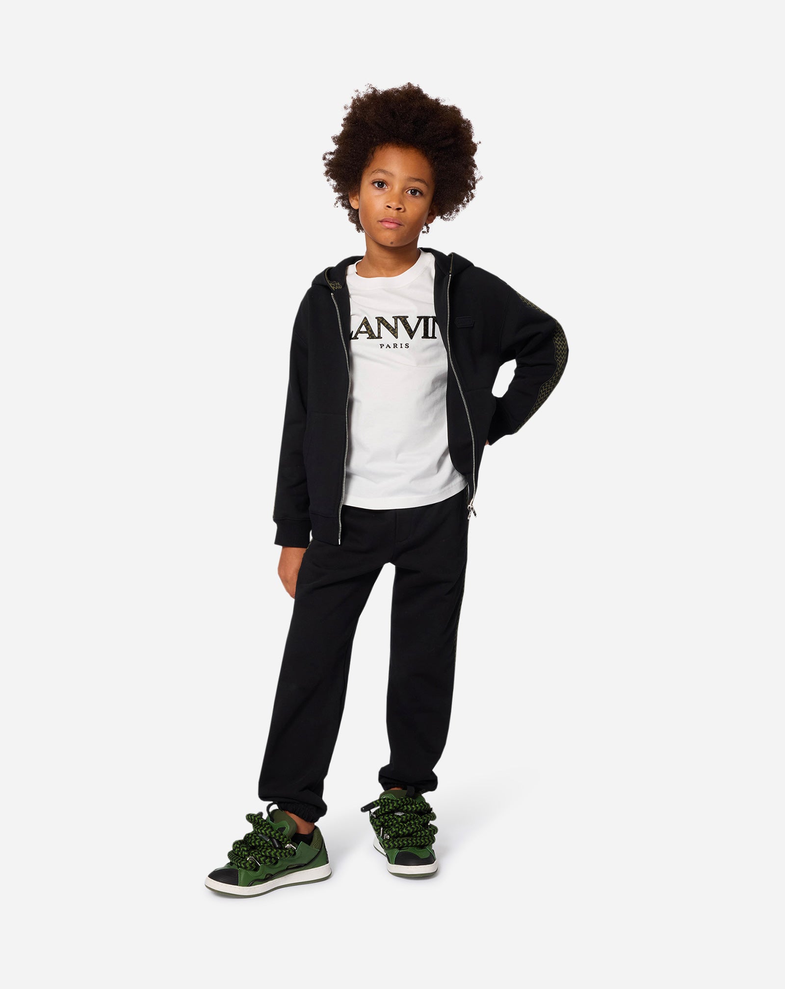 BLACK JOGGER CARDIGAN