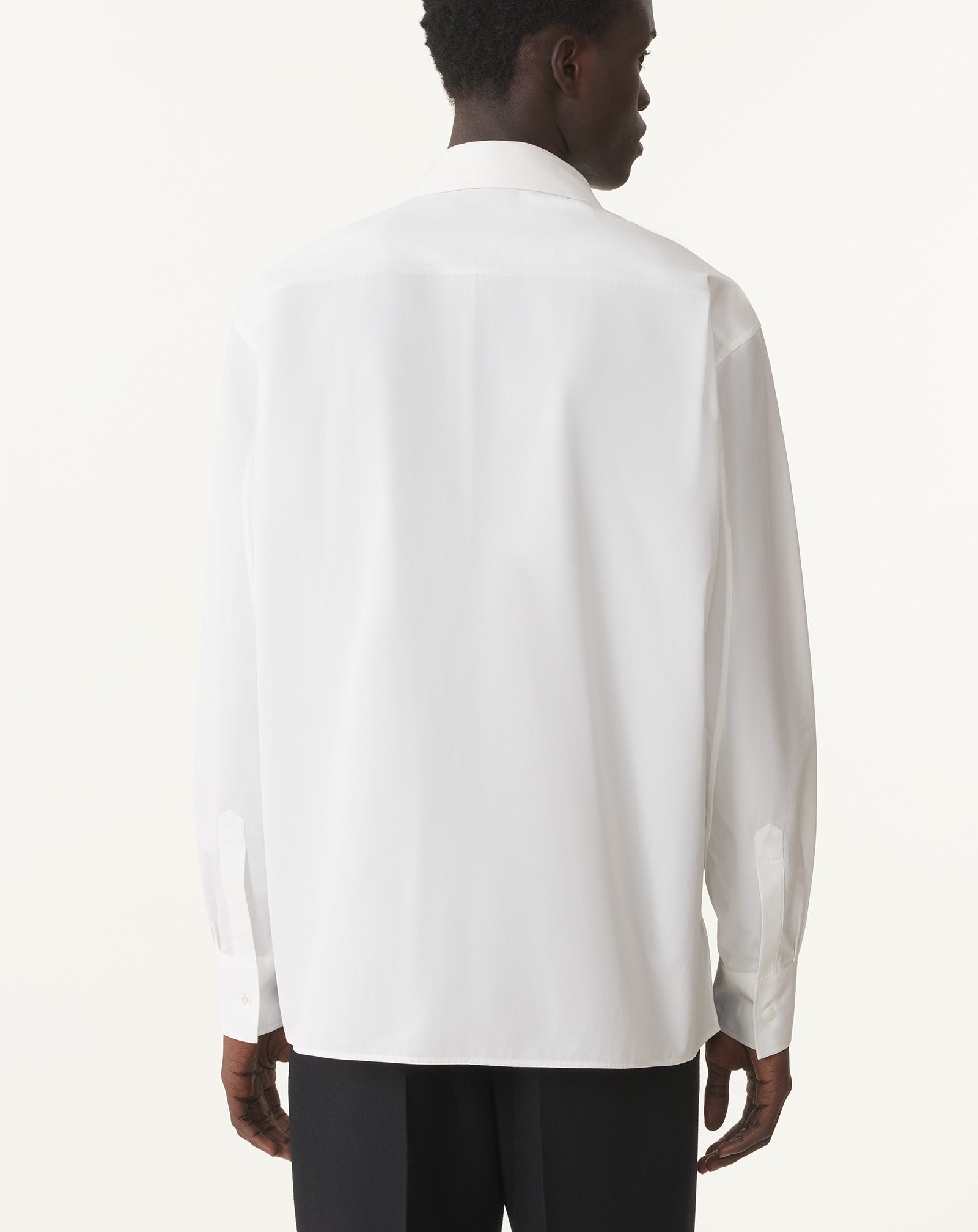 OVERSIZED STRIPED COTTON POPLIN SHIRT