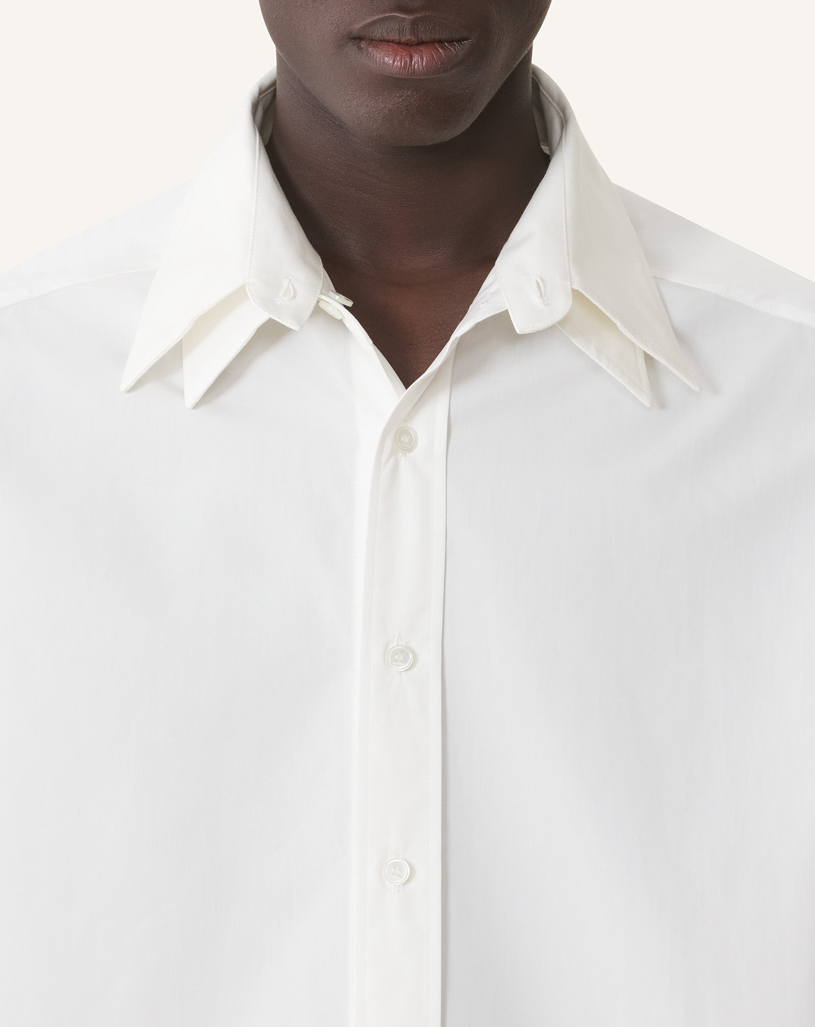 OVERSIZED STRIPED COTTON POPLIN SHIRT