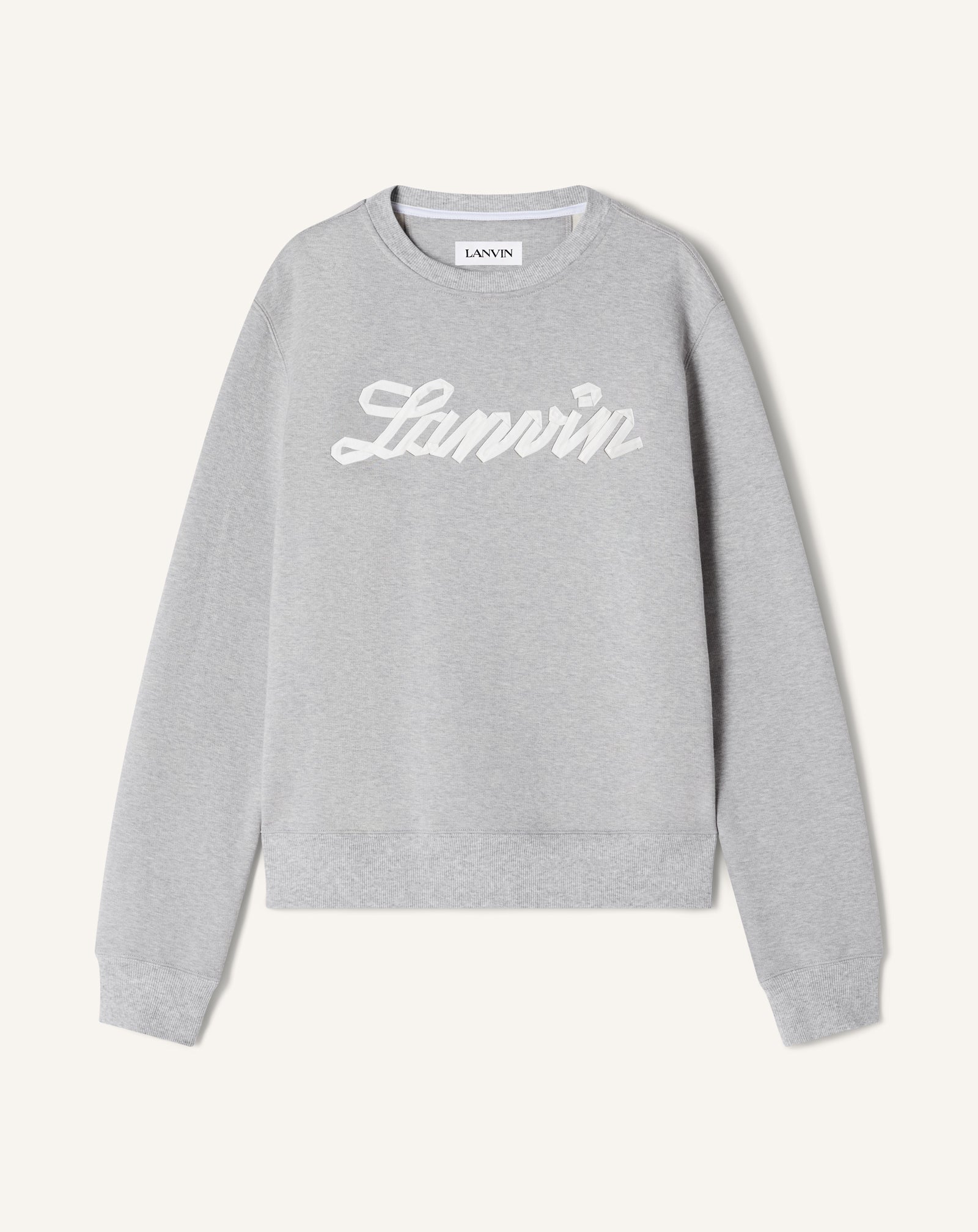 GREY LANVIN RIBBON SWEATSHIRT