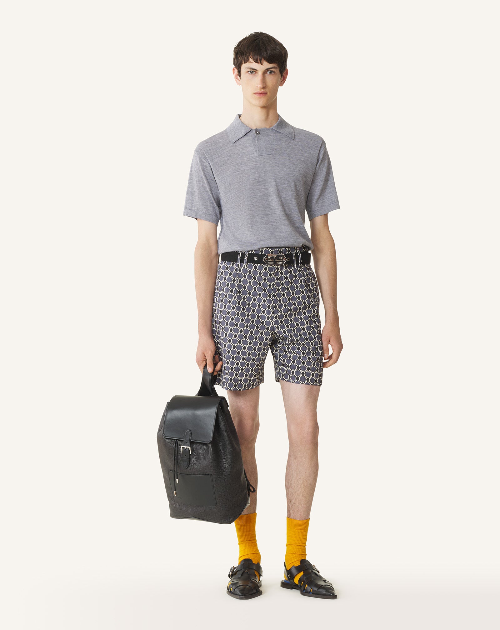 PRINTED COTTON SHORTS