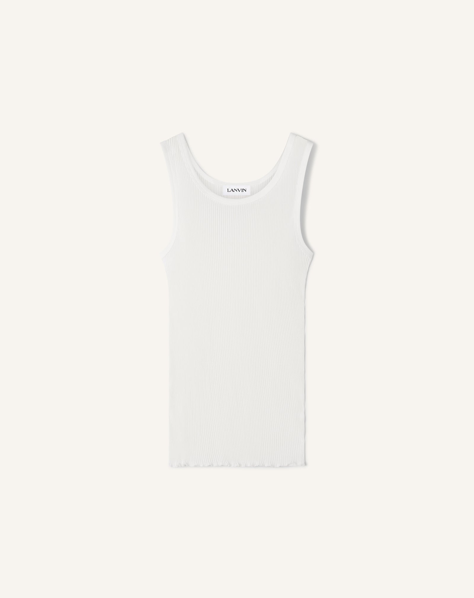 PLEATED JERSEY TANK TOP