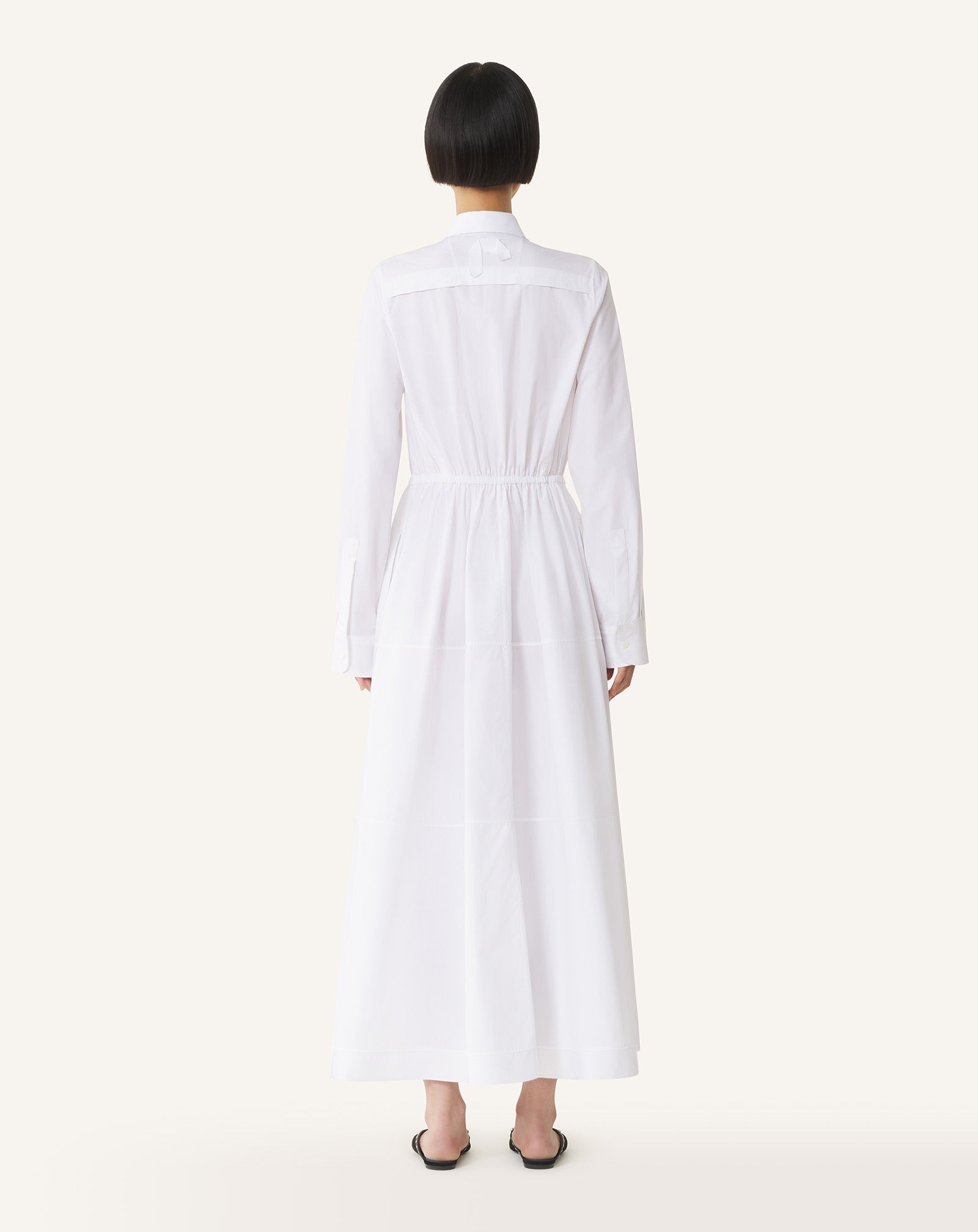 COTTON POPLIN SHIRT DRESS