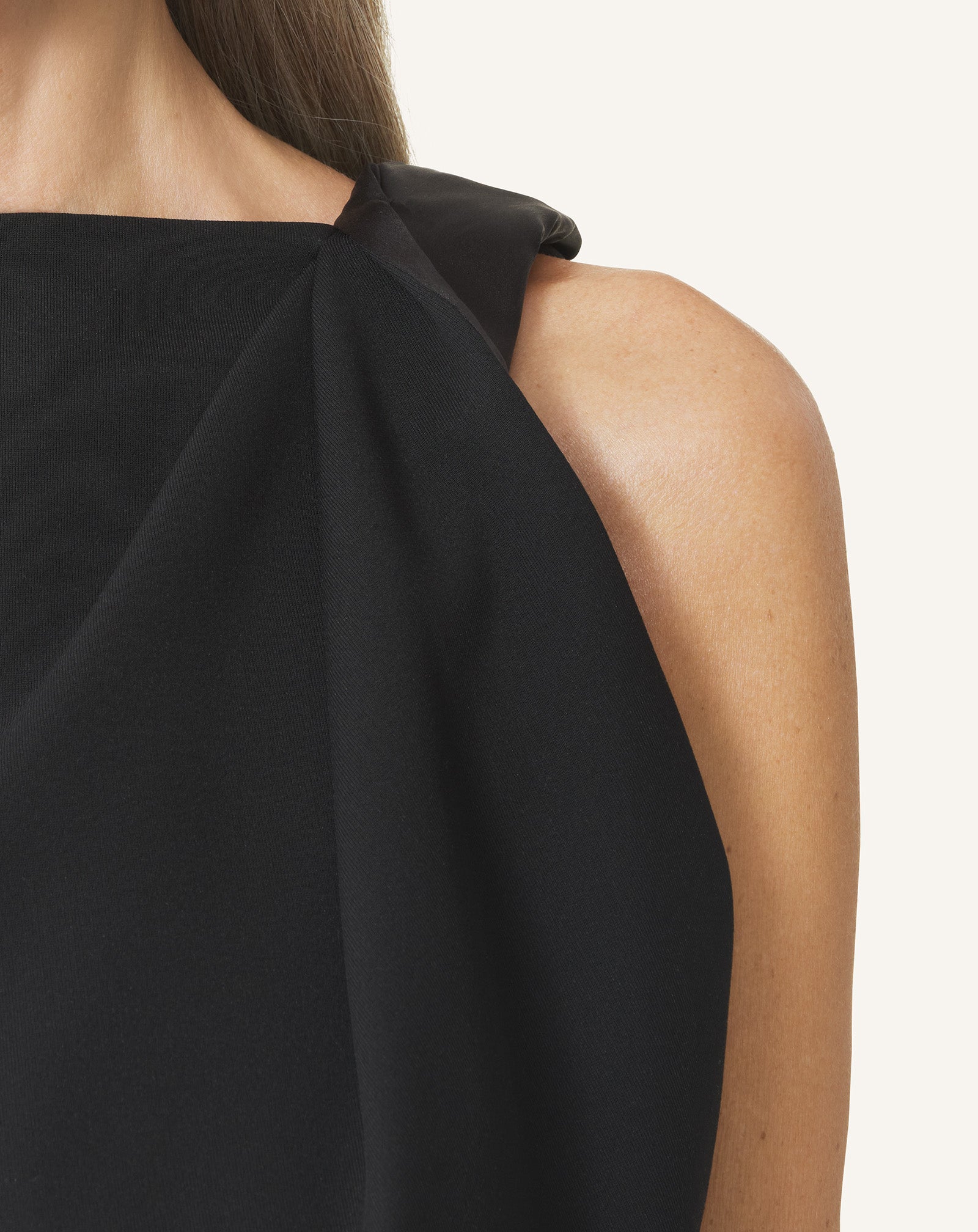 MIDI DRESS IN JERSEY AND SATIN