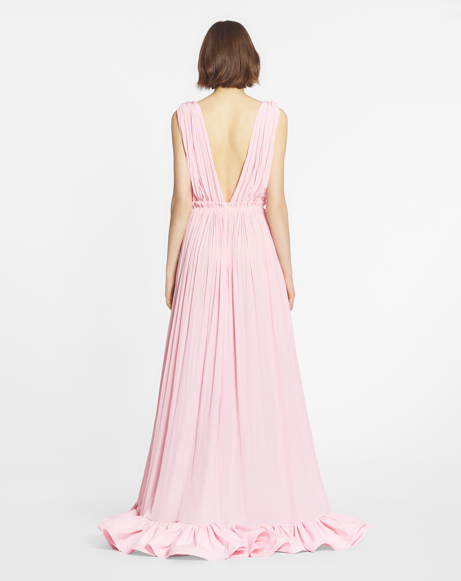 LONG DRESS WITH RUFFLES