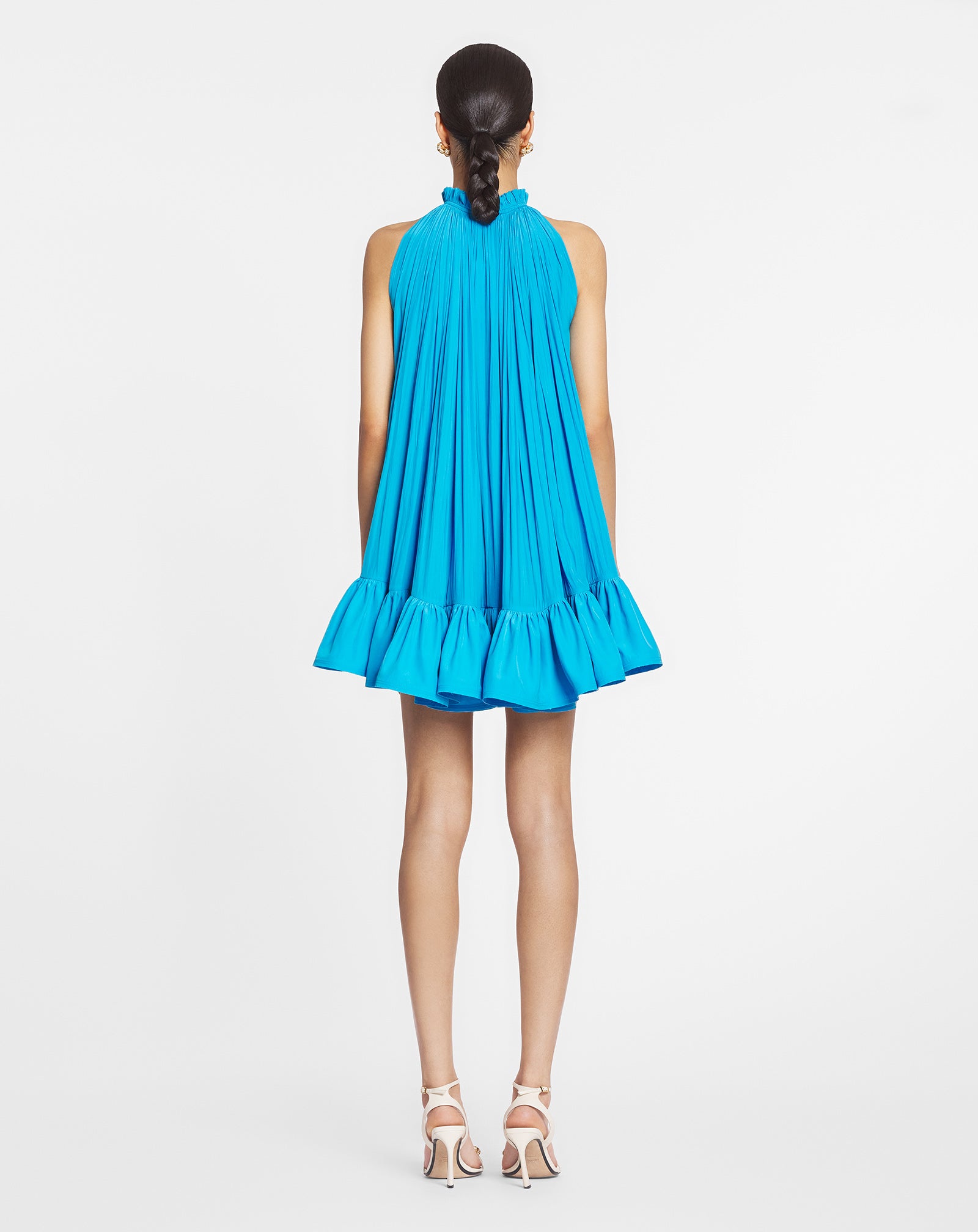 SHORT DRESS WITH RUFFLES