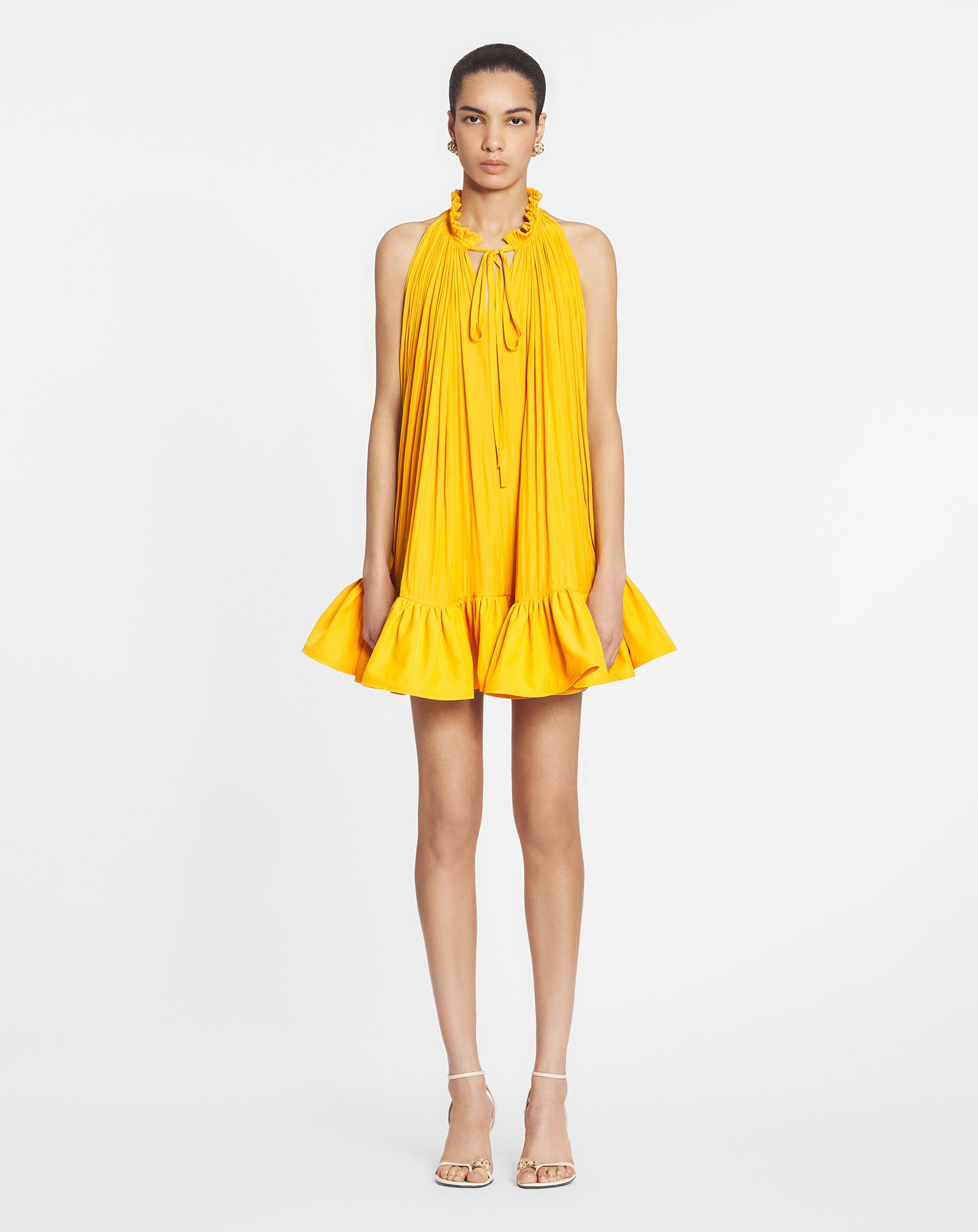 SHORT DRESS WITH RUFFLES