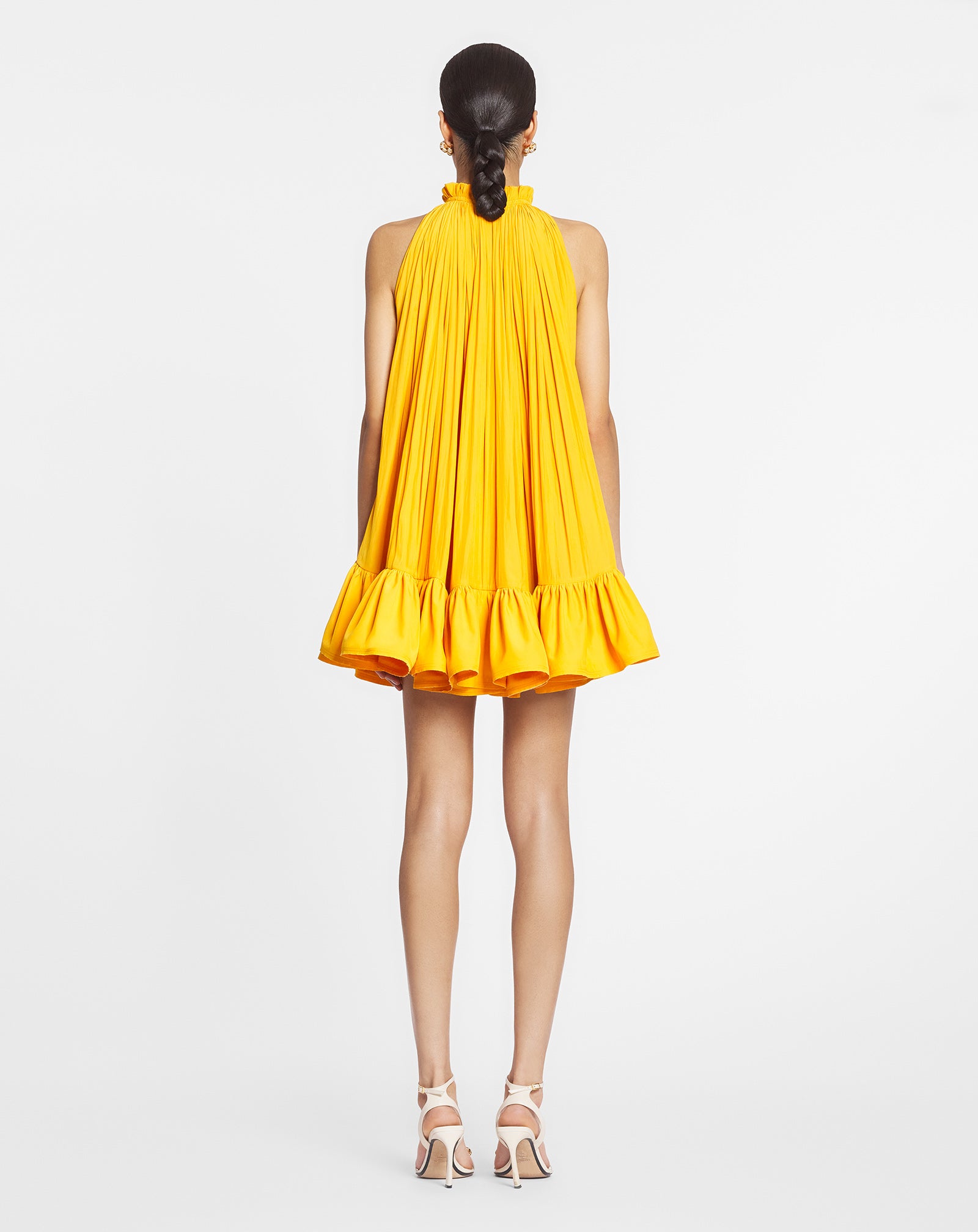 SHORT DRESS WITH RUFFLES
