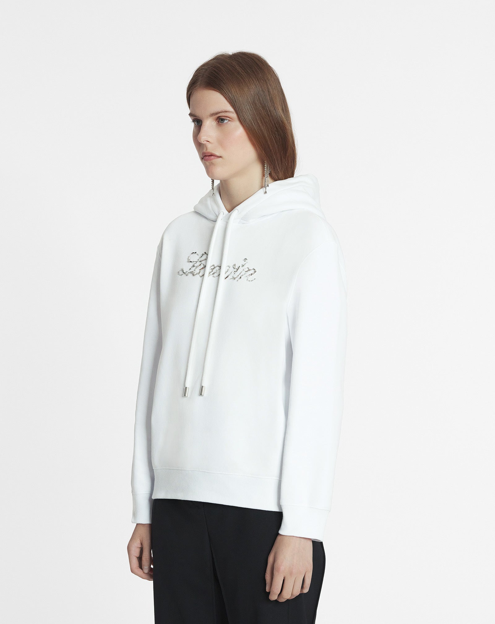 LANVIN BEAD EMBROIDERED HOODIE