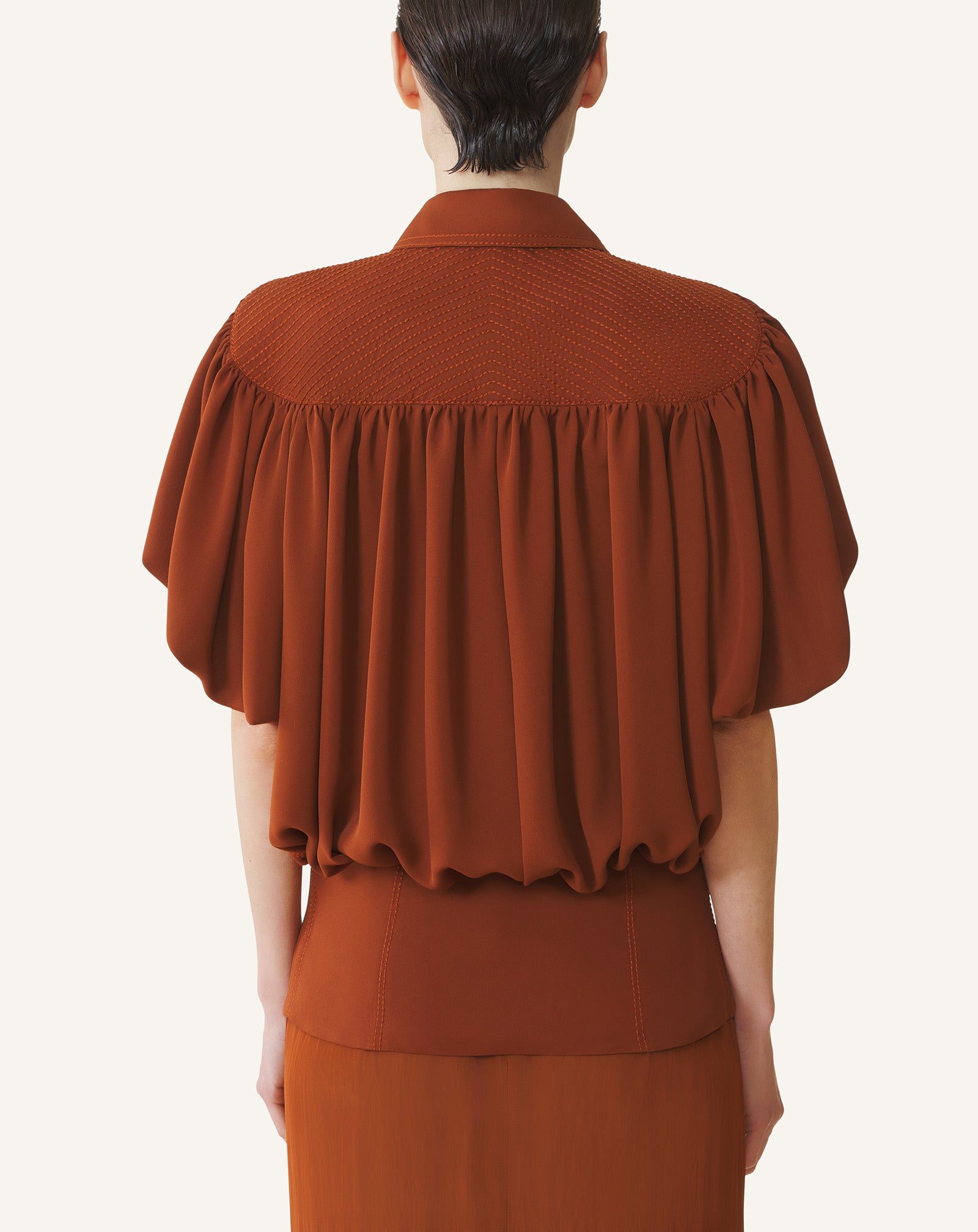 TOP IN SILK GEORGETTE