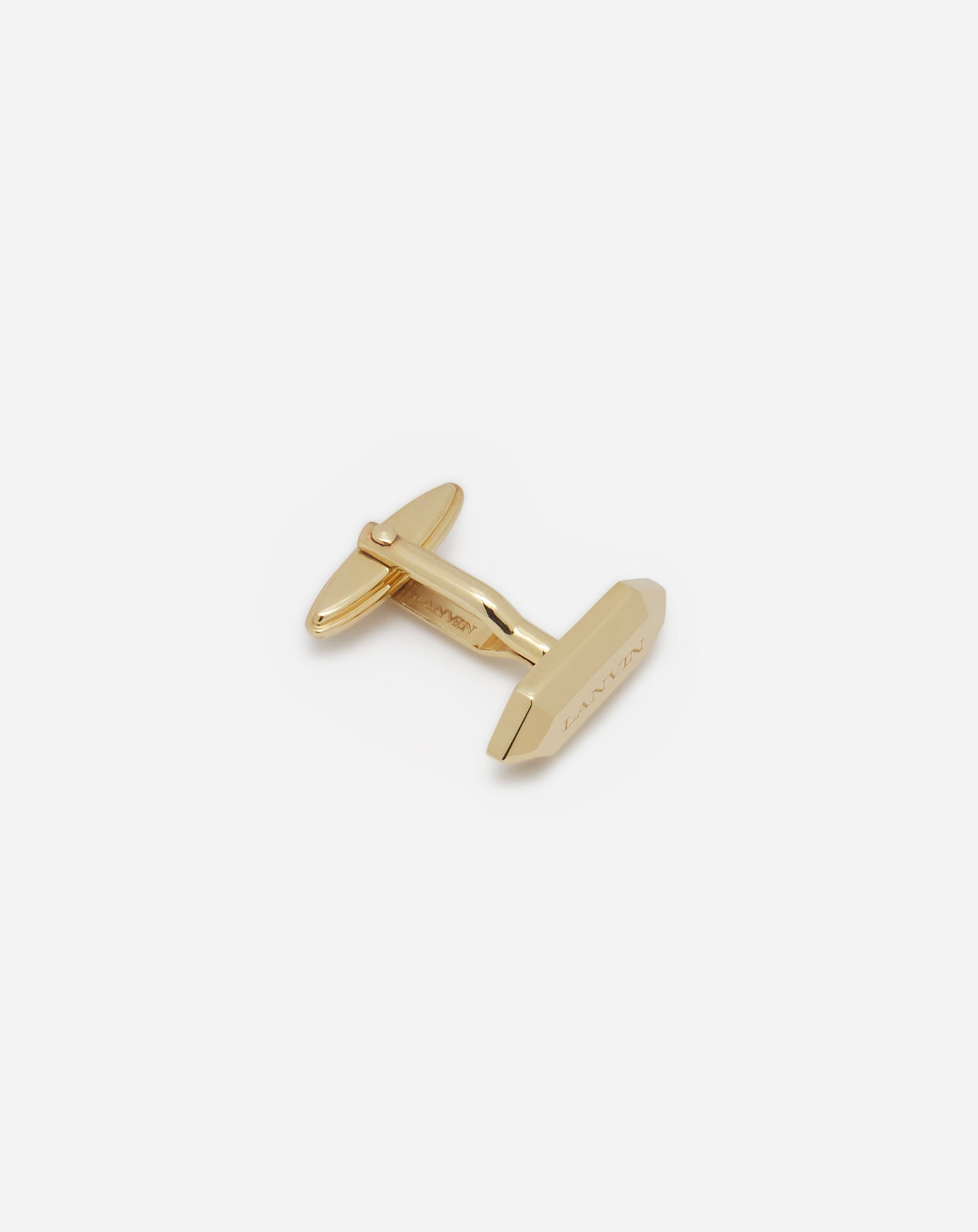 SILVER LANVIN LABEL CUFFLINKS