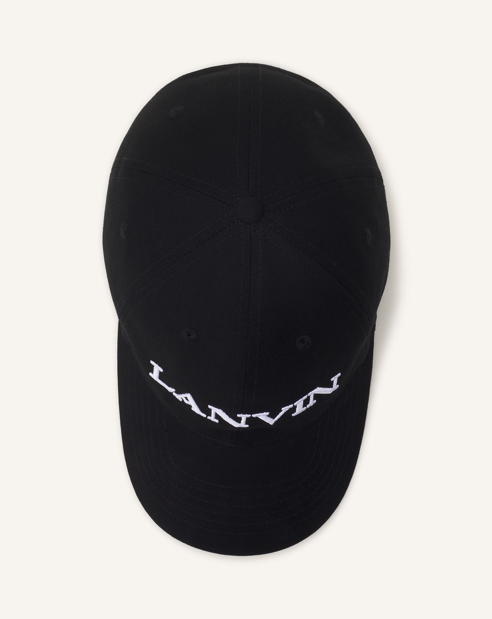 BLACK LANVIN COTTON CAP