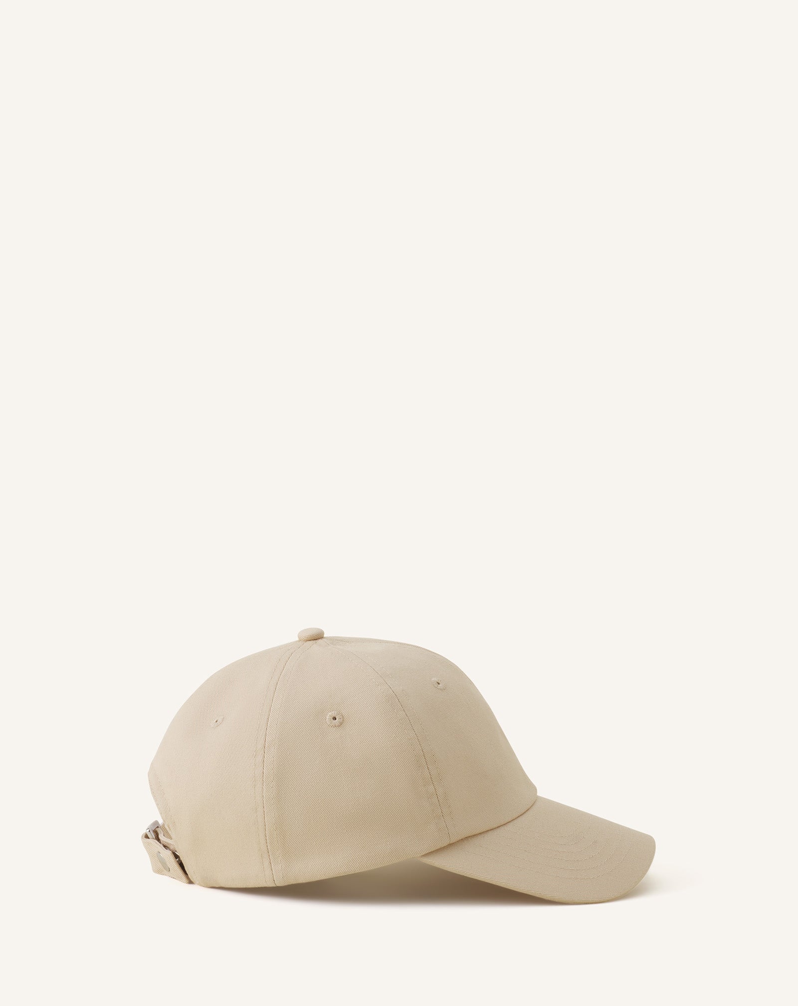 WHITE LANVIN LABEL COTTON CAP
