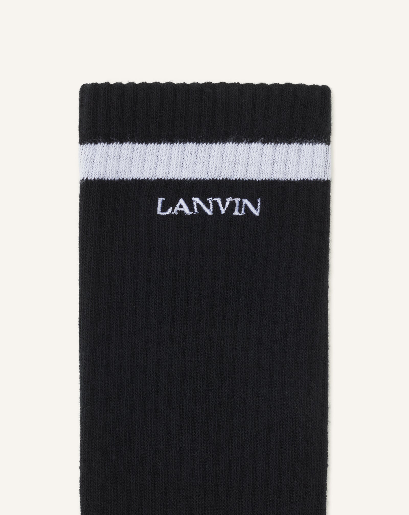 BLACK LANVIN SOCKS IN COTTON