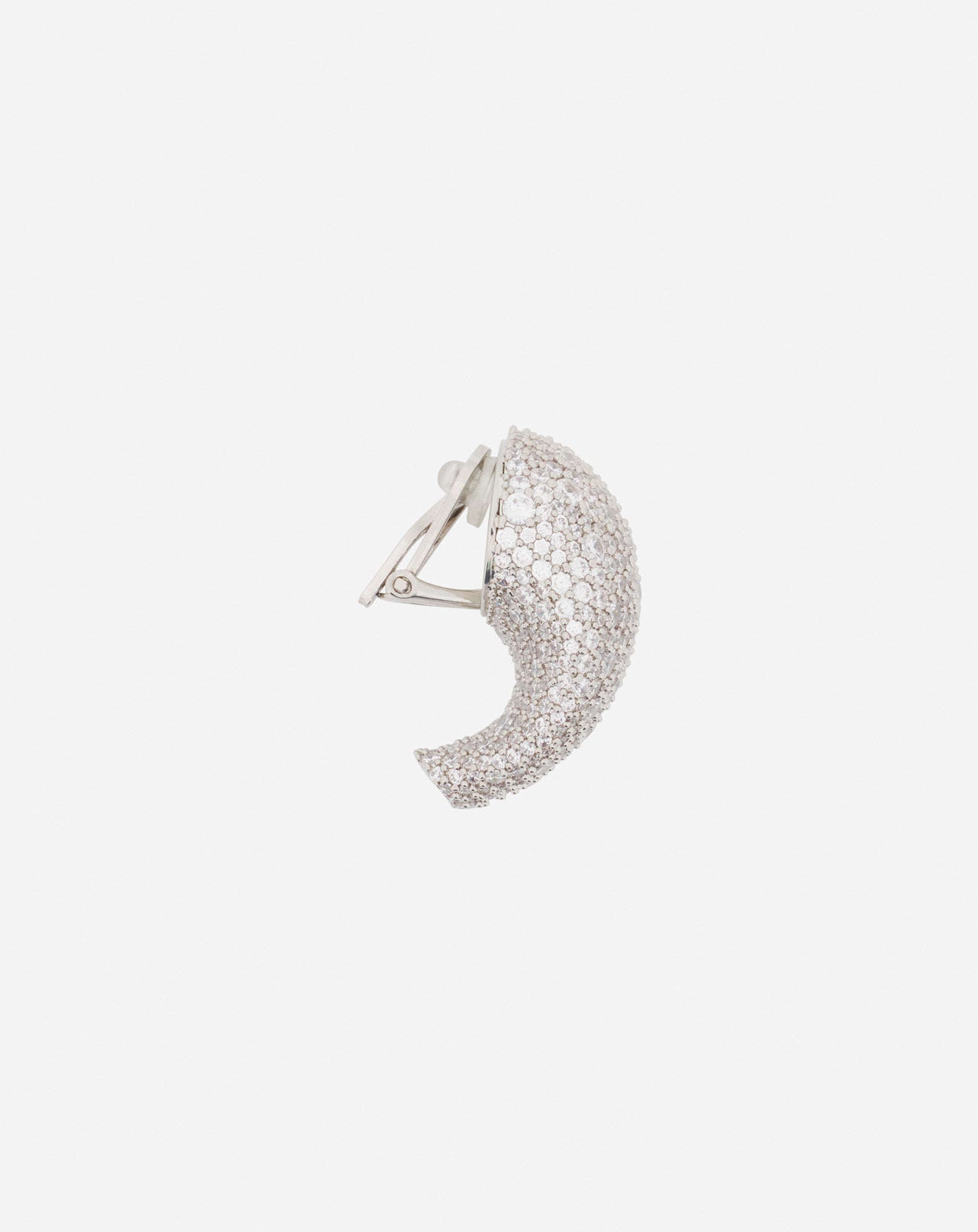 SILVER HAUTE SÉQUENCE RHINESTONE EARRINGS