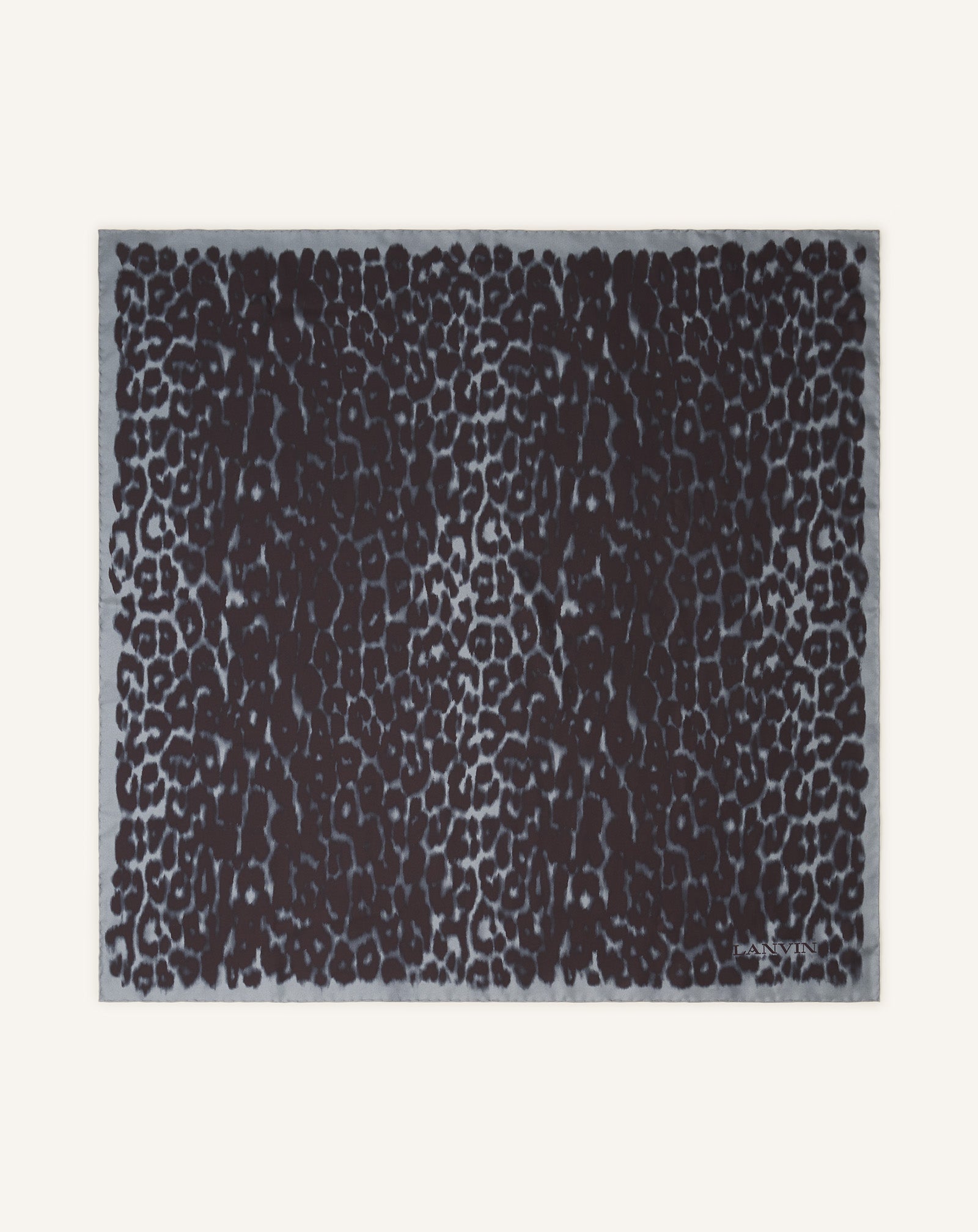 LEOPARD PRINT SILK SCARF