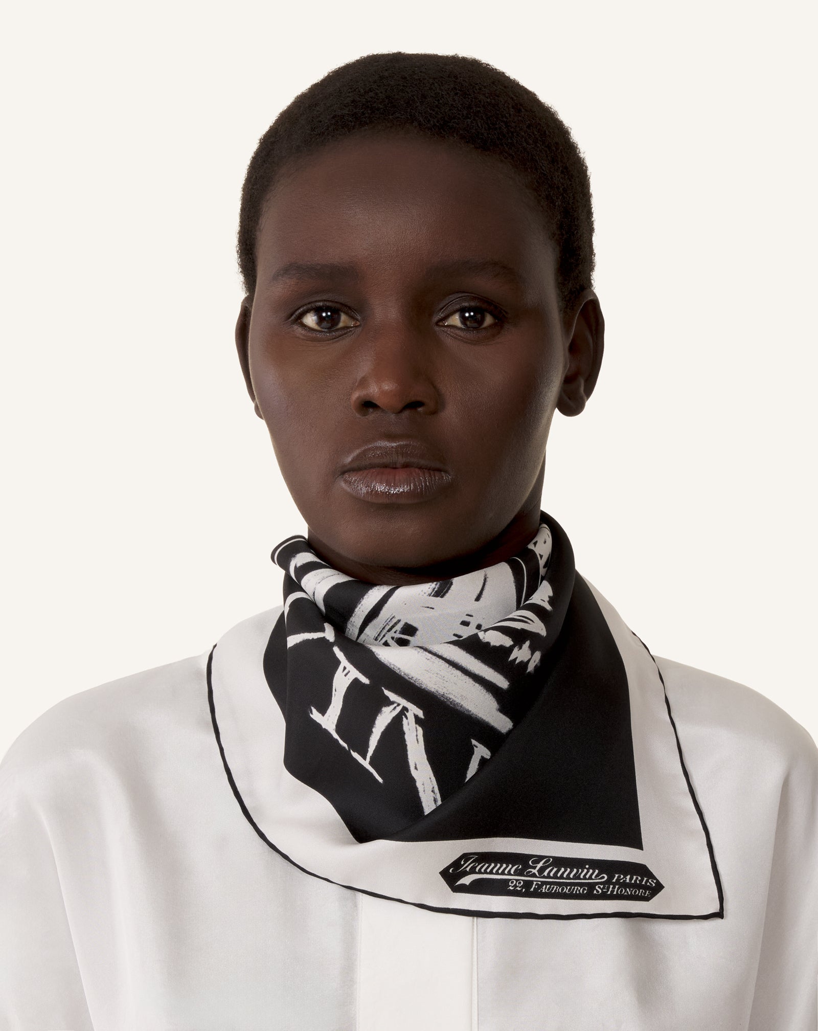 MOTHER & CHILD PRINTED SILK SCARF