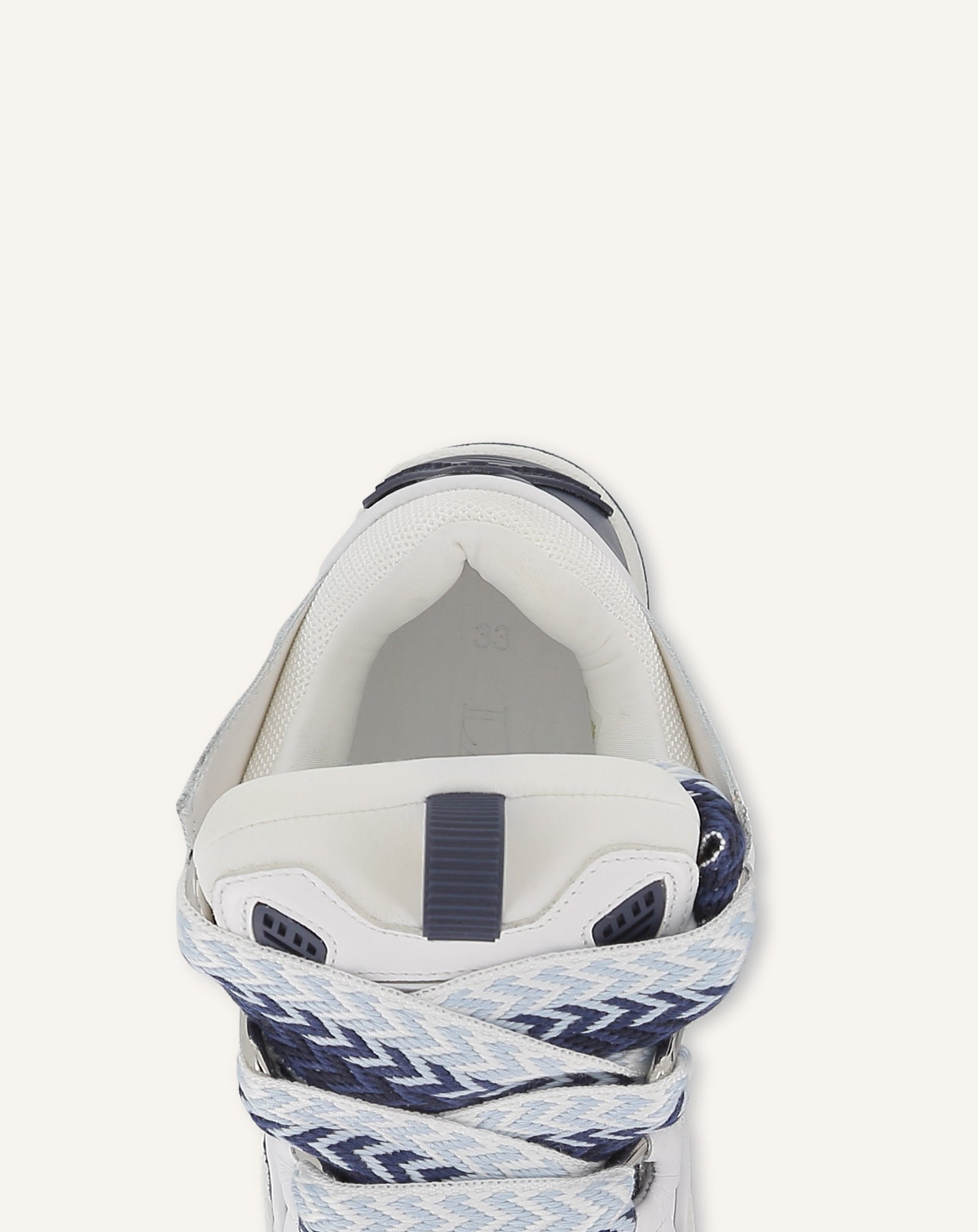 BLUE LACE-UP TRAINERS