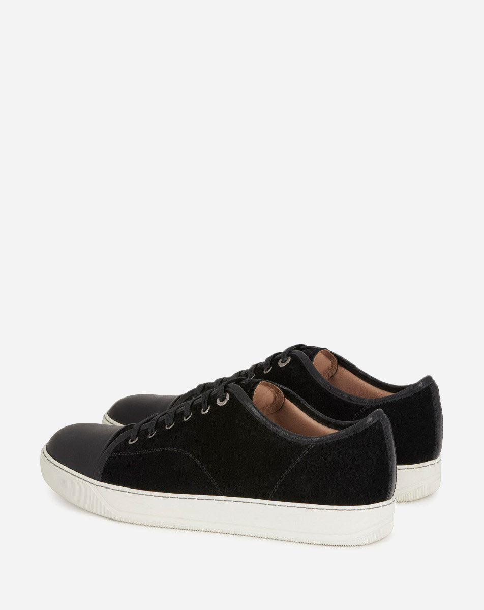 BLACK DBB1 LEATHER AND SUEDE SNEAKERS