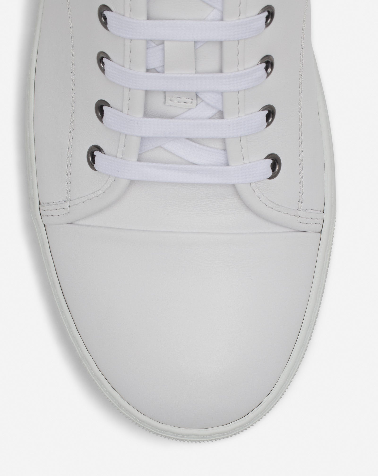 WHITE DBB1 LEATHER SNEAKERS
