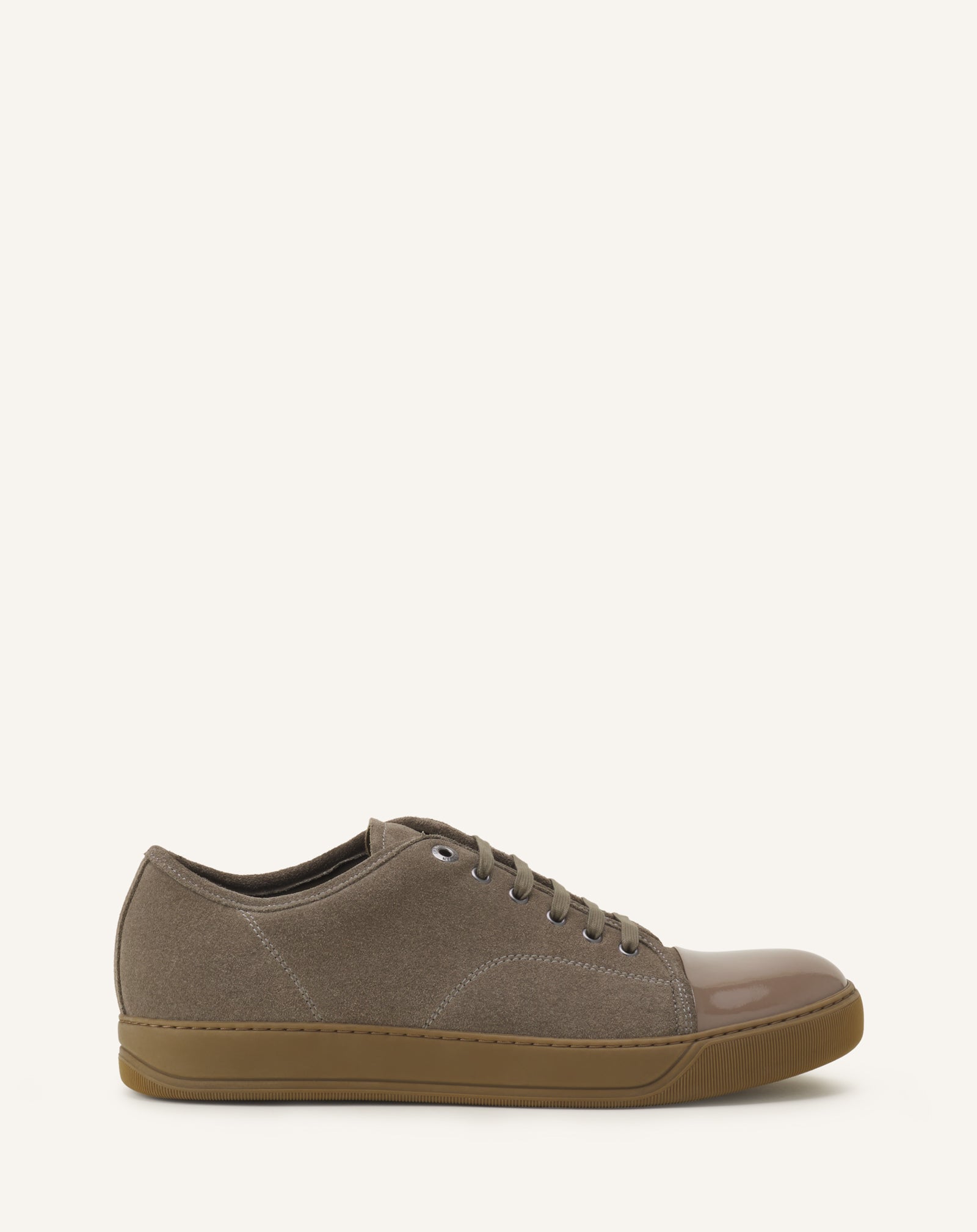 DBB1 PATENT LEATHER AND SUEDE SNEAKERS
