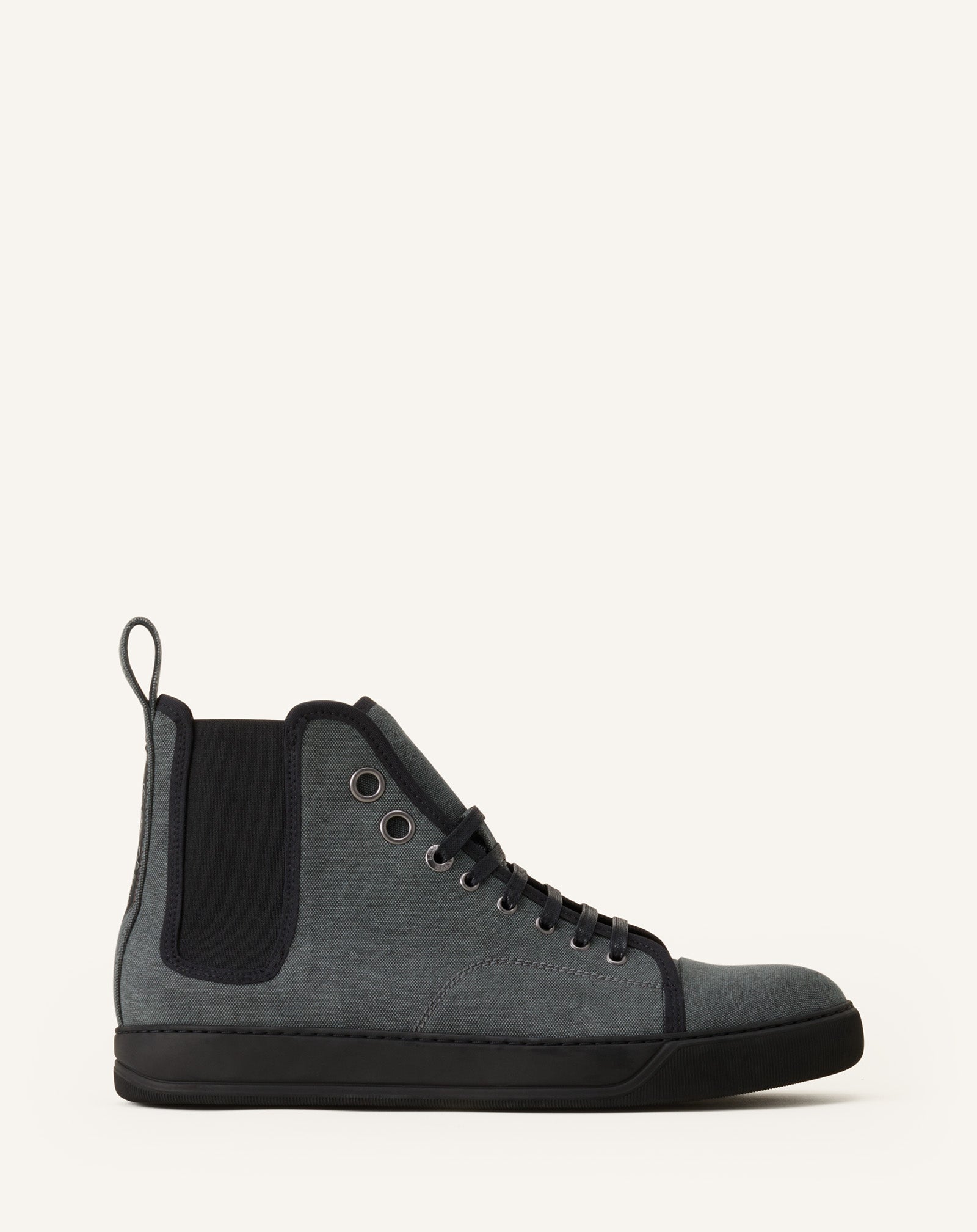 BLACK DBB1 HIGH TOP CANVAS SNEAKERS