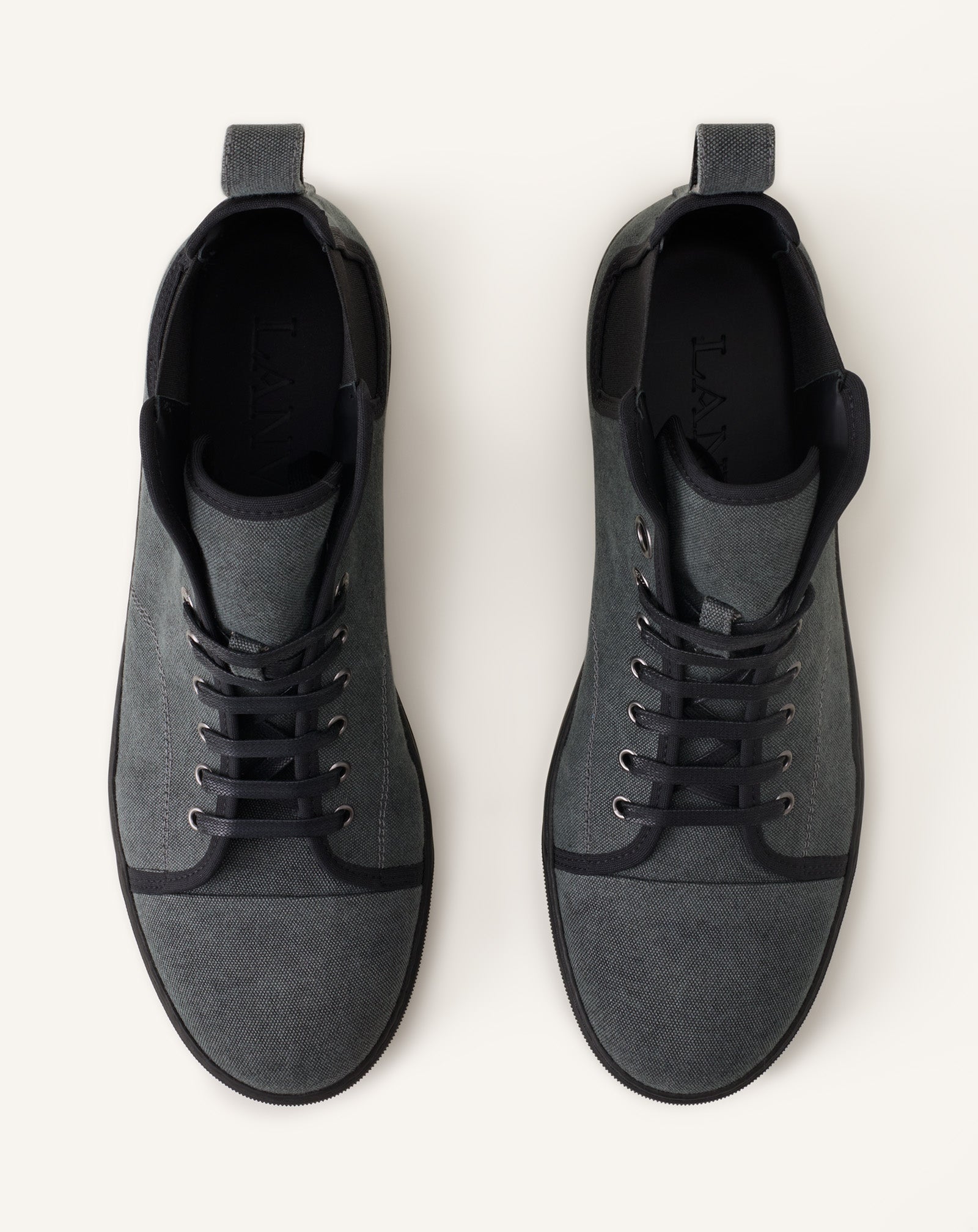 BLACK DBB1 HIGH TOP CANVAS SNEAKERS