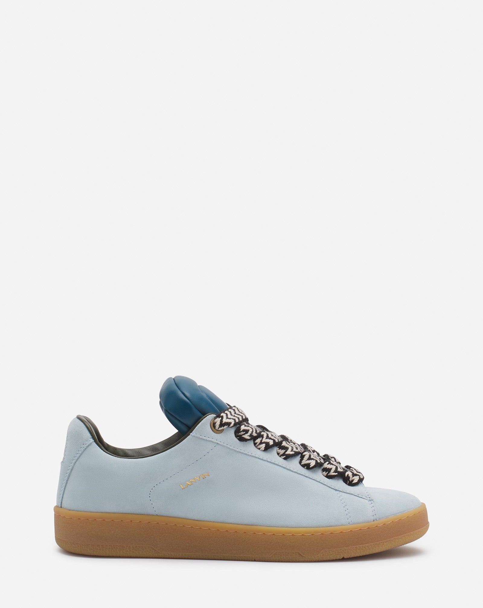 Lanvin X Future Hyper Curb Sneakers In Leather And Suede For Men Lanvin