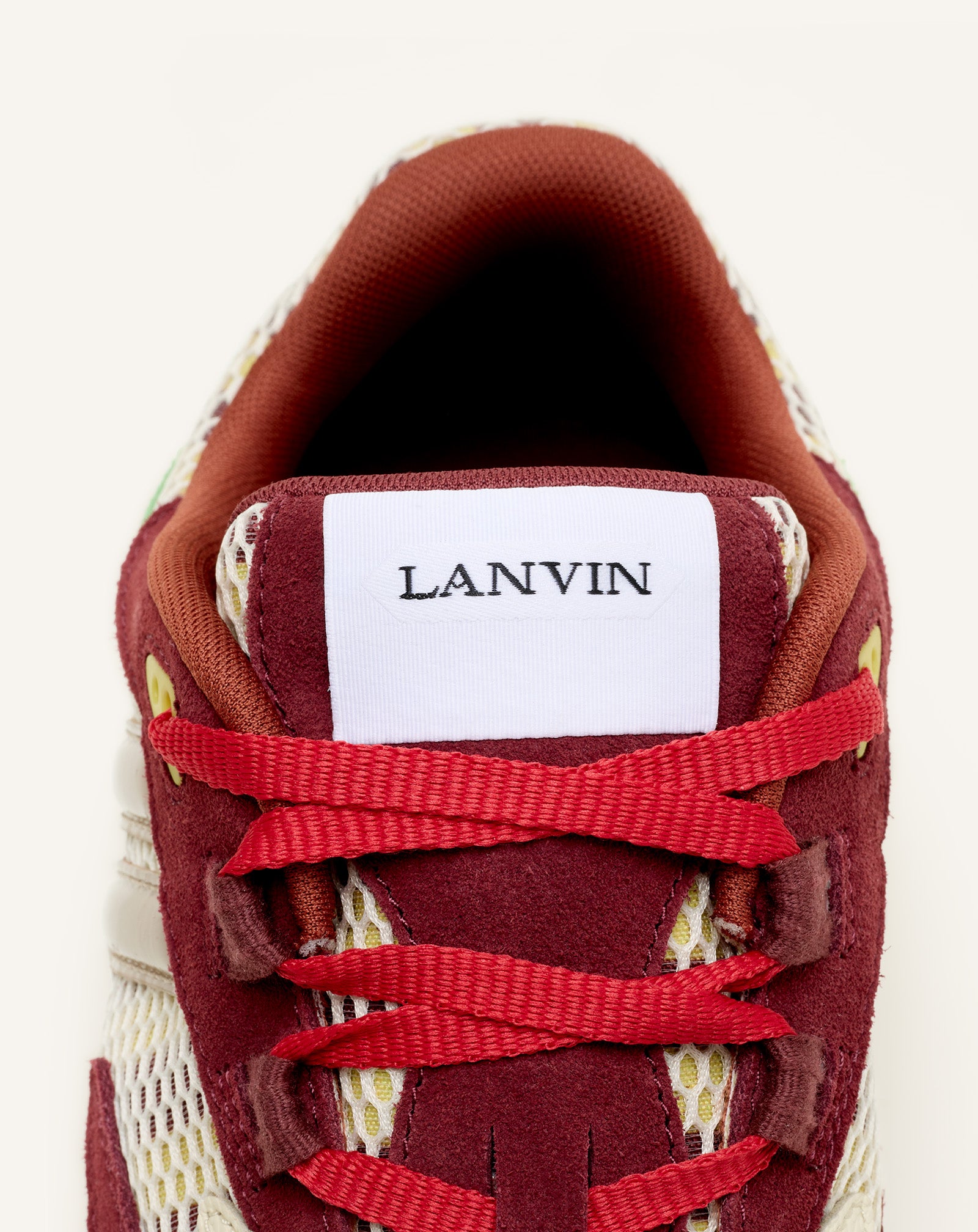 RED JLA SNEAKERS IN MESH AND METALLIC LEATHER