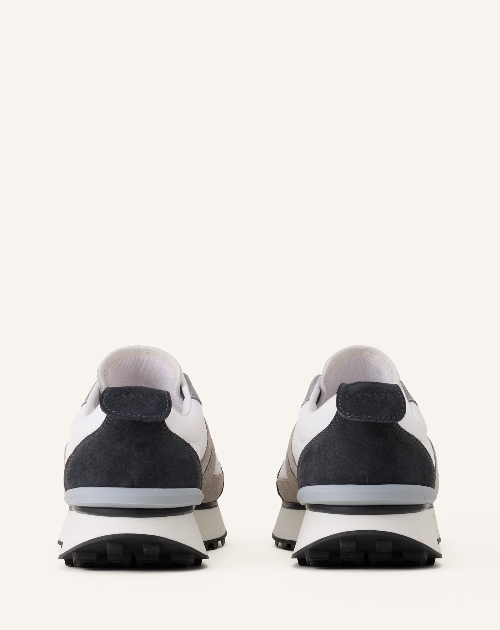 BLACK BUMPR SNEAKERS IN MESH AND BRUSHED SUEDE