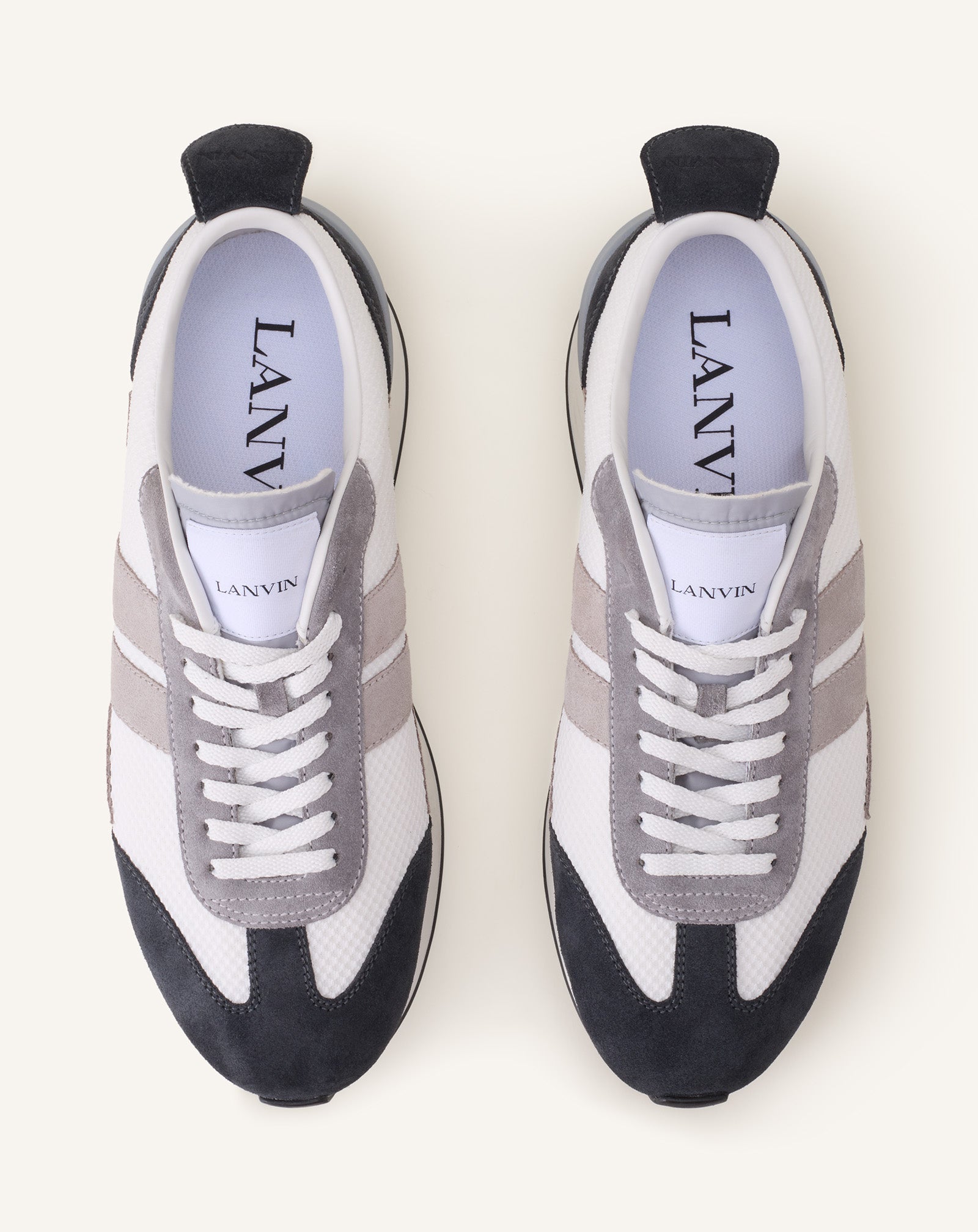 BLACK BUMPR SNEAKERS IN MESH AND BRUSHED SUEDE