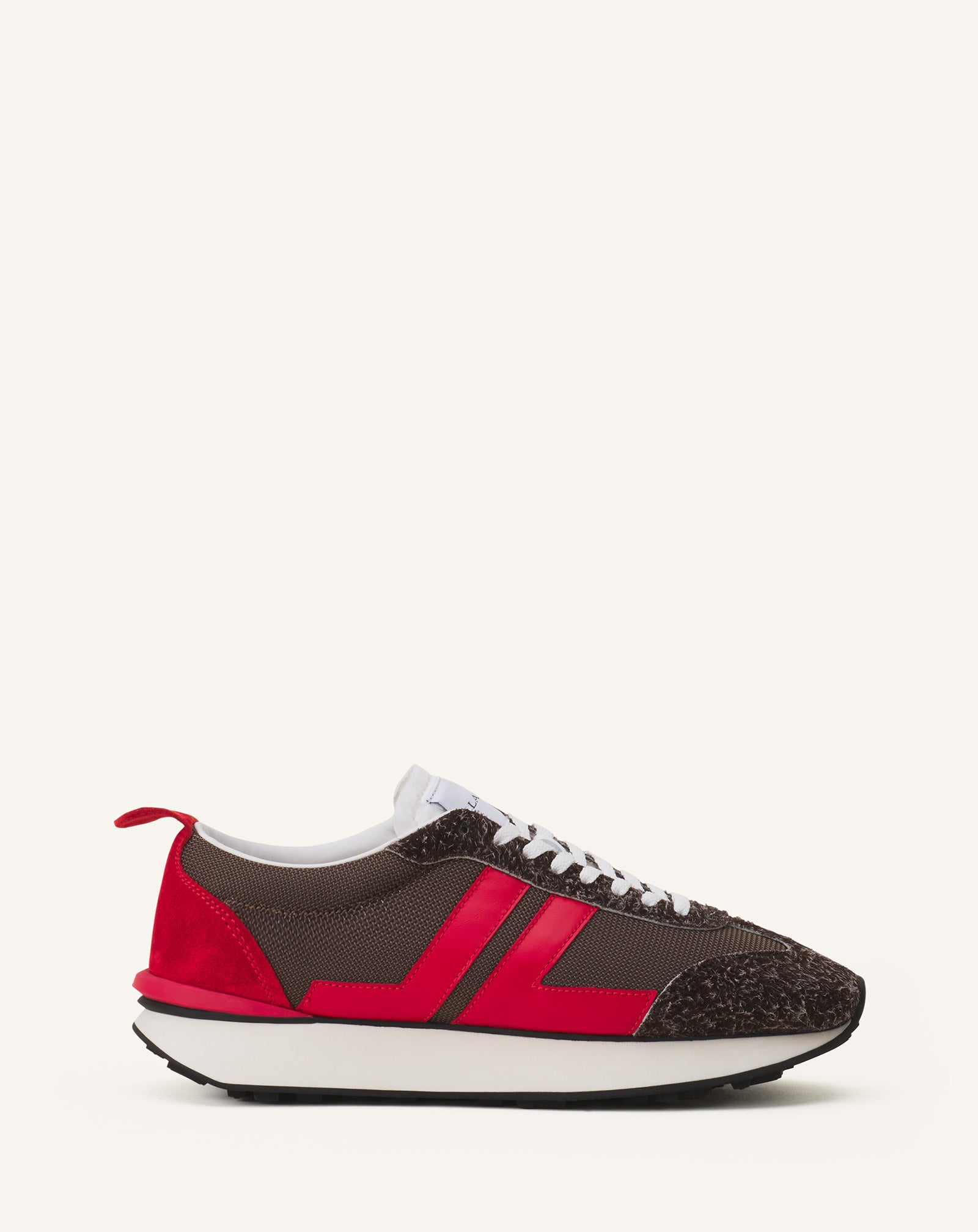 BROWN BUMPR SNEAKERS IN MESH AND BRUSHED SUEDE