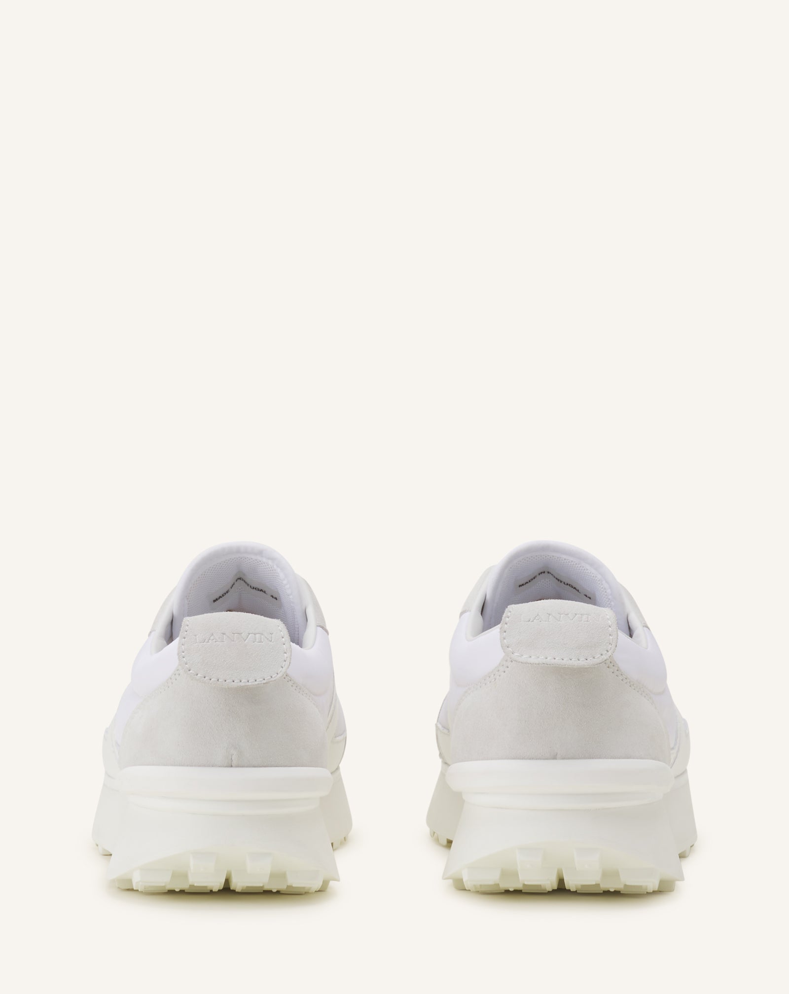 WHITE BUMPR SNEAKERS IN NYLON